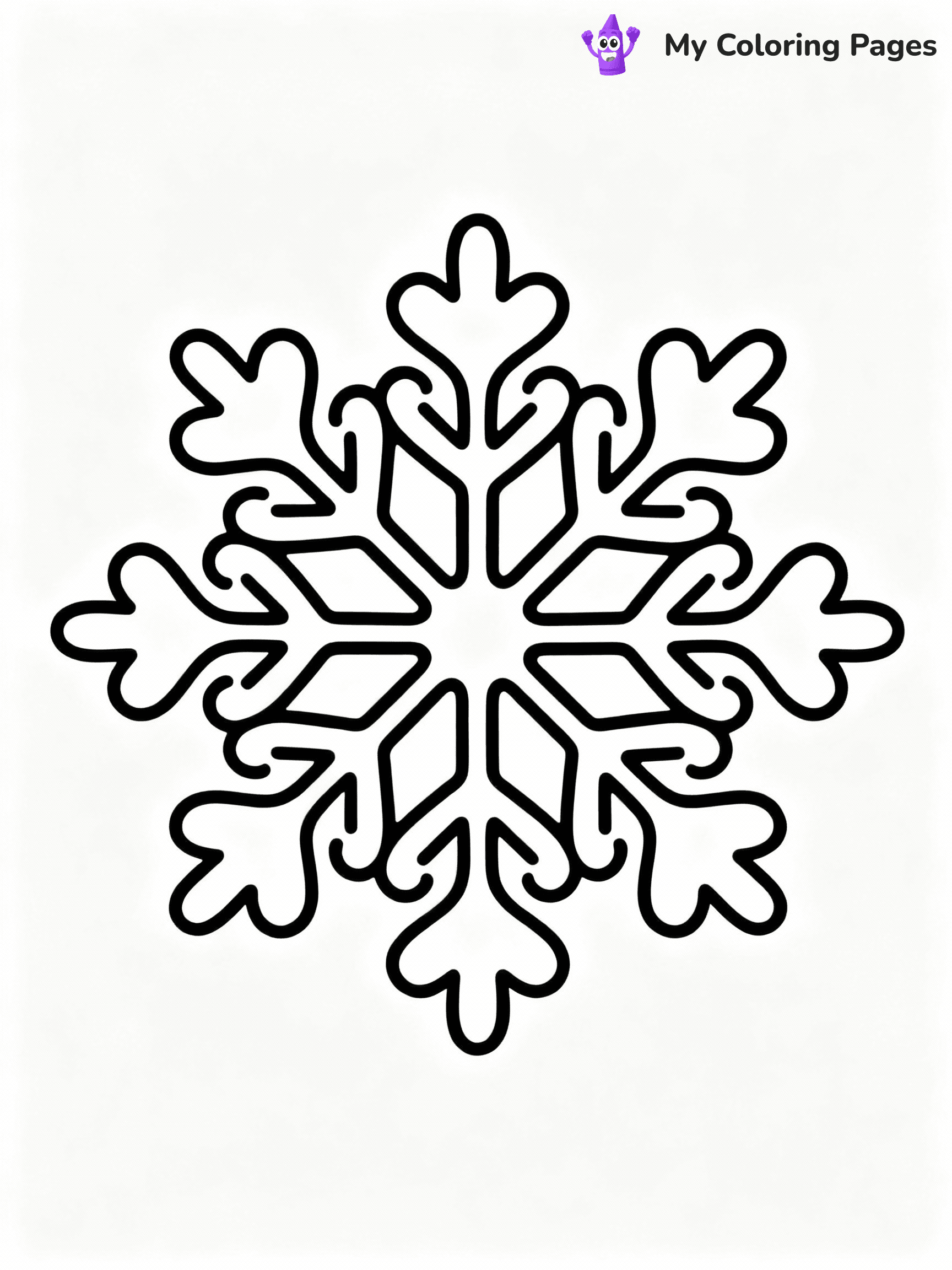 Snowflake Coloring Pages - 7