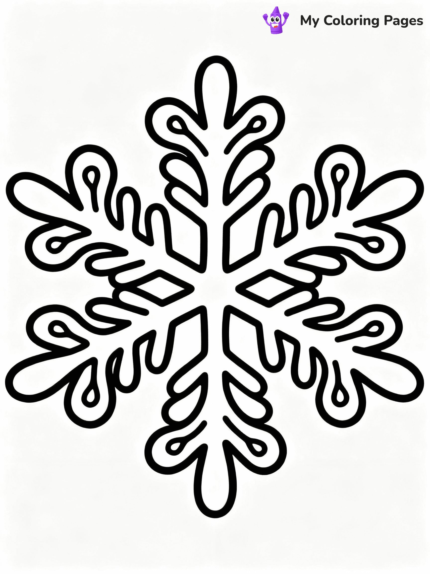 Snowflake Coloring Pages - 5