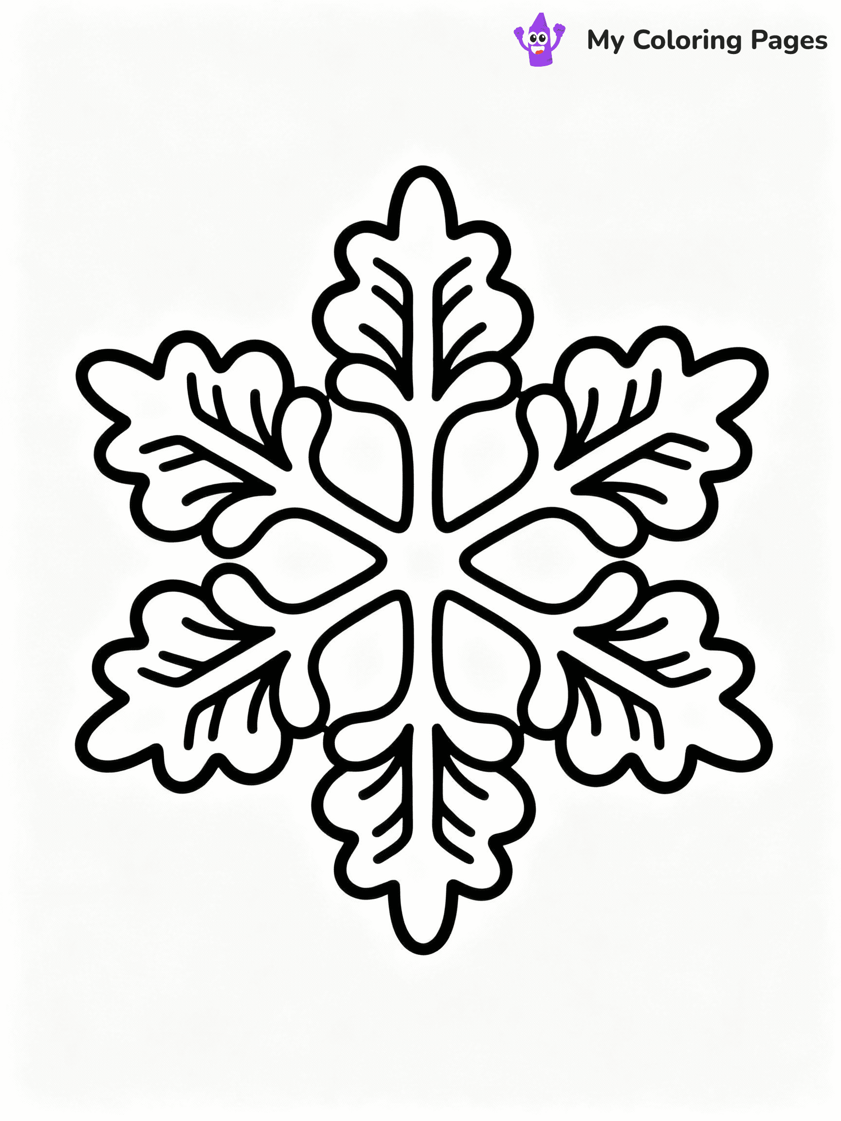 Snowflake Coloring Pages - 3