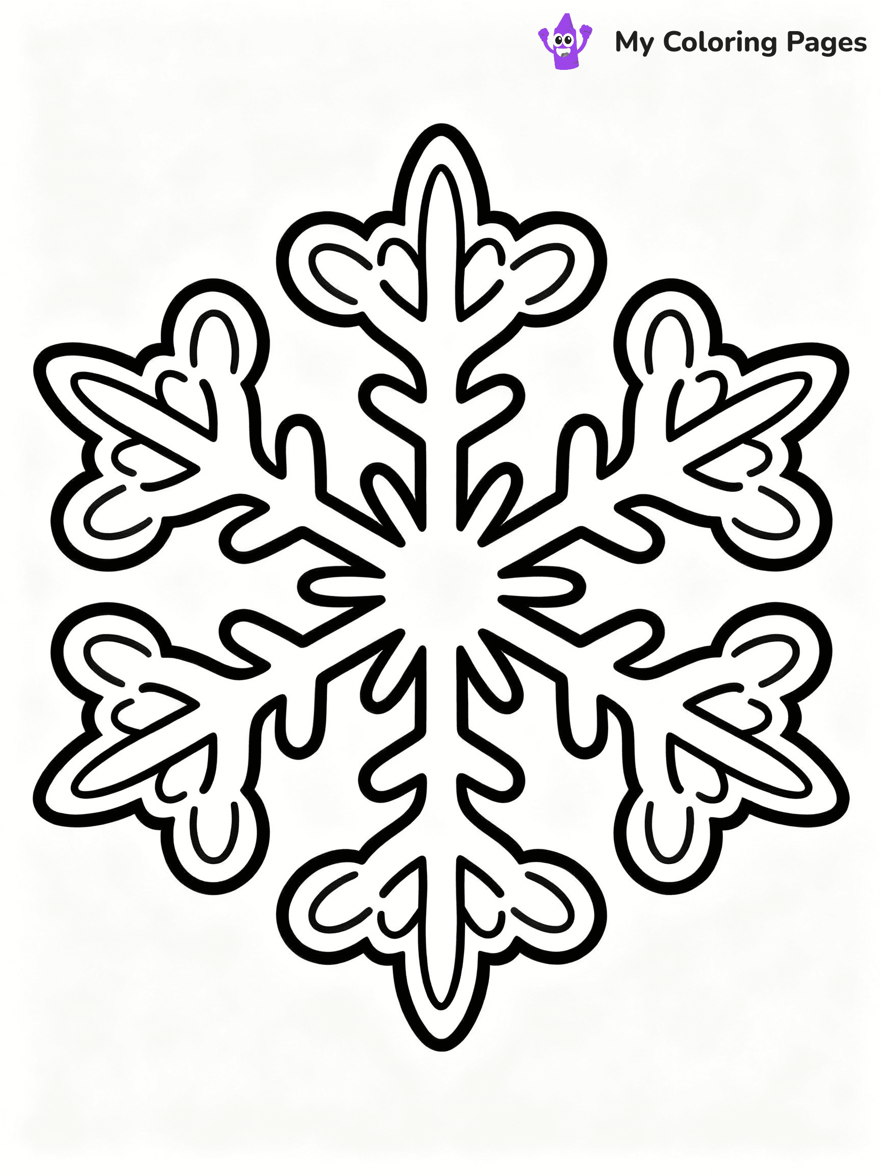 Snowflake Coloring Pages - 2