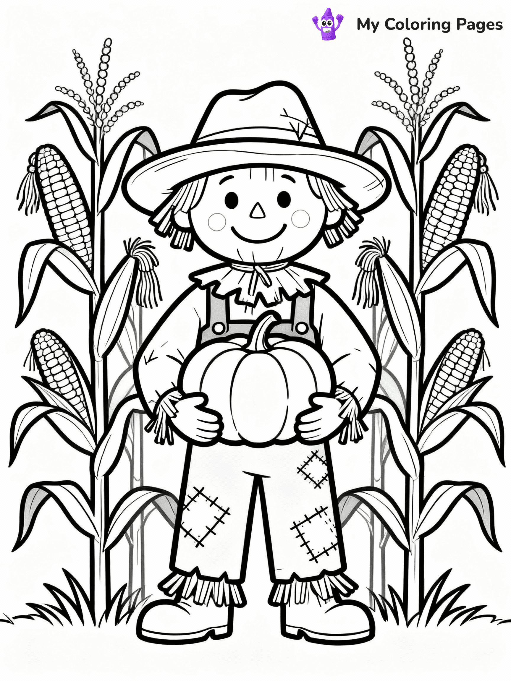 Scarecrow Coloring Pages - 23