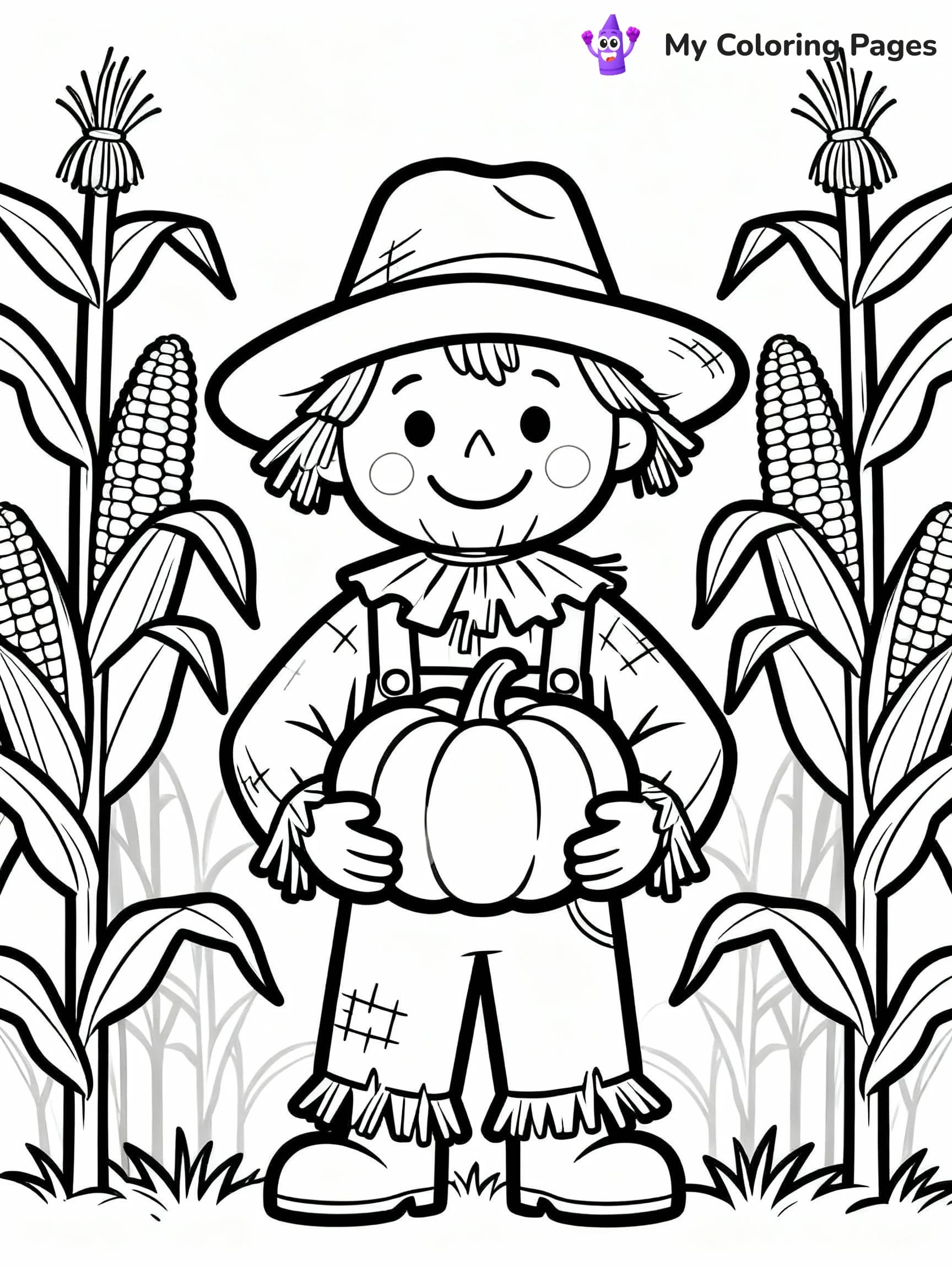 Scarecrow Coloring Pages - 22