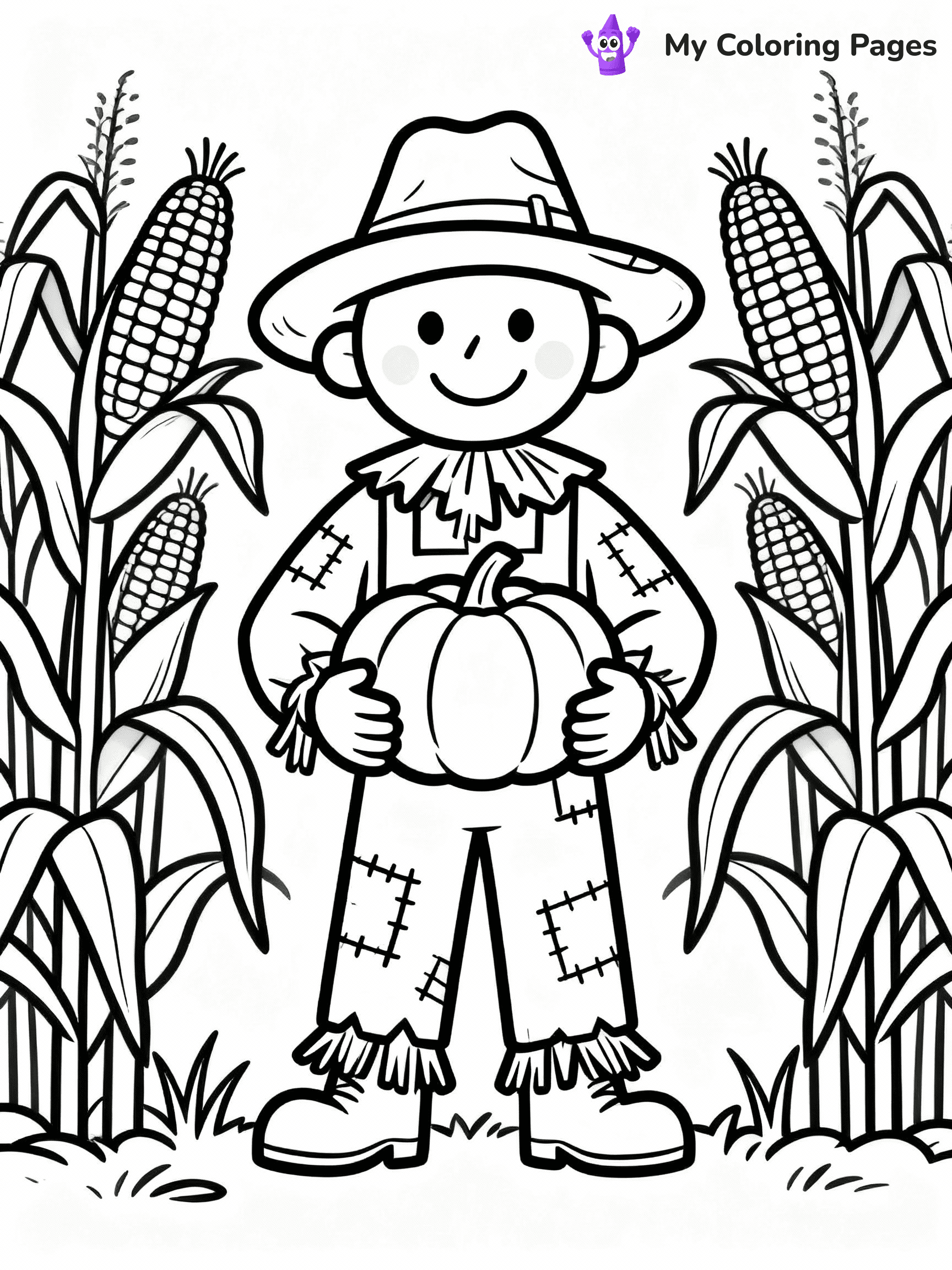 Scarecrow Coloring Pages - 20