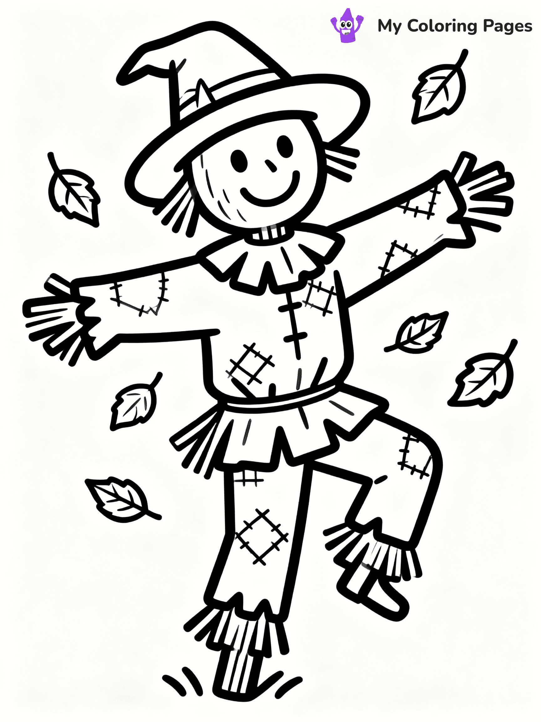Scarecrow Coloring Pages - 11