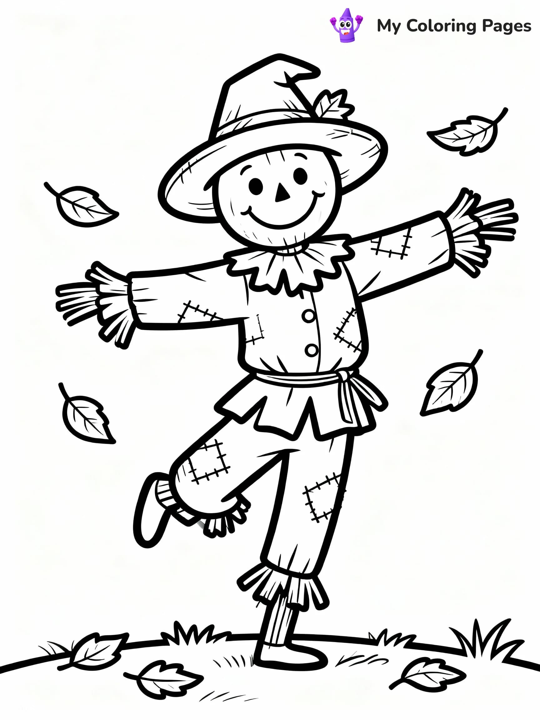 Scarecrow Coloring Pages - 10