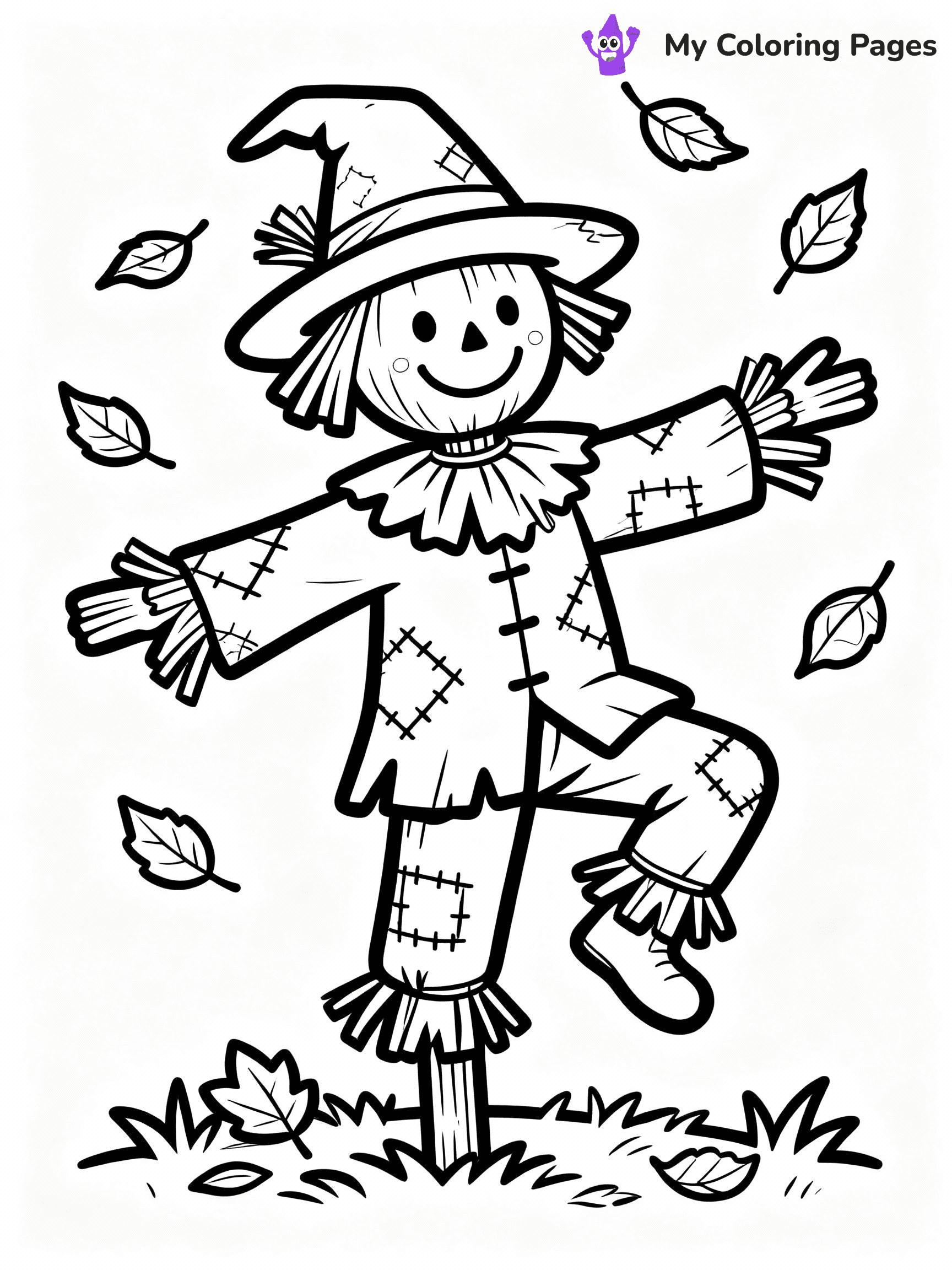 Scarecrow Coloring Pages - 7
