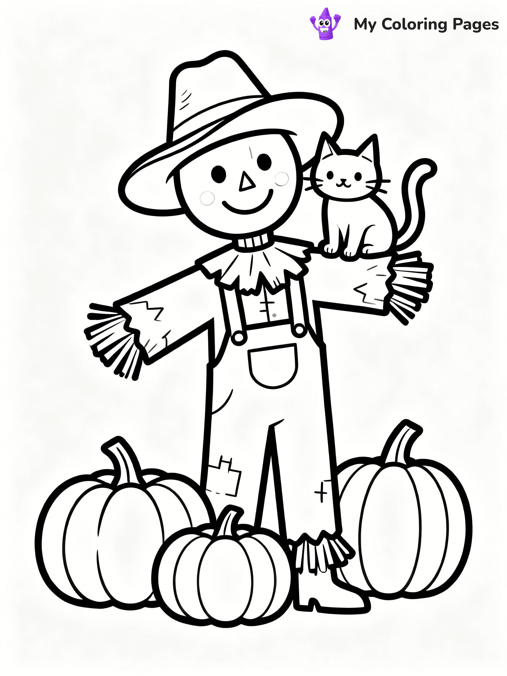 Scarecrow Coloring Pages - 5