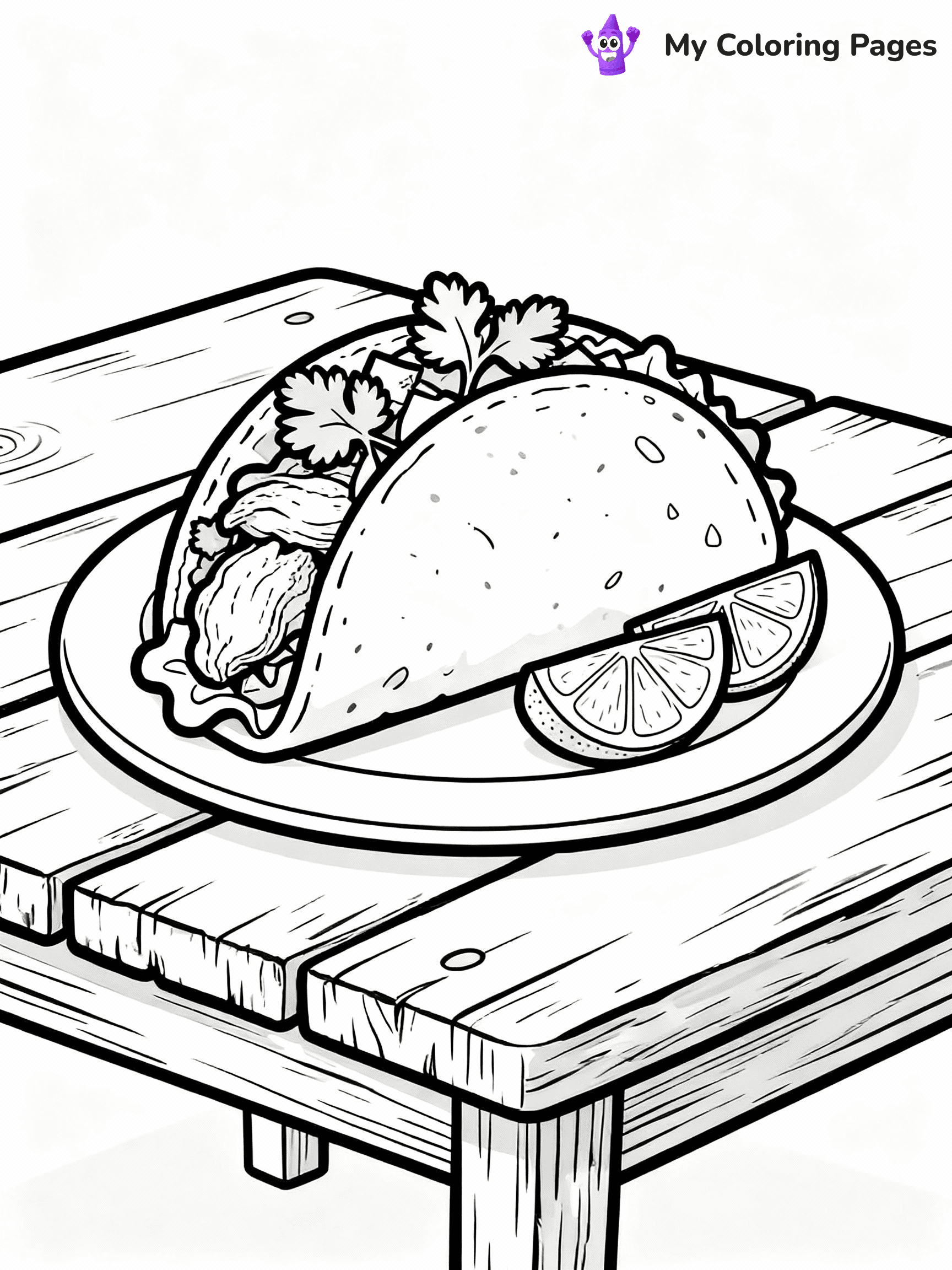 Taco Coloring Pages - 37