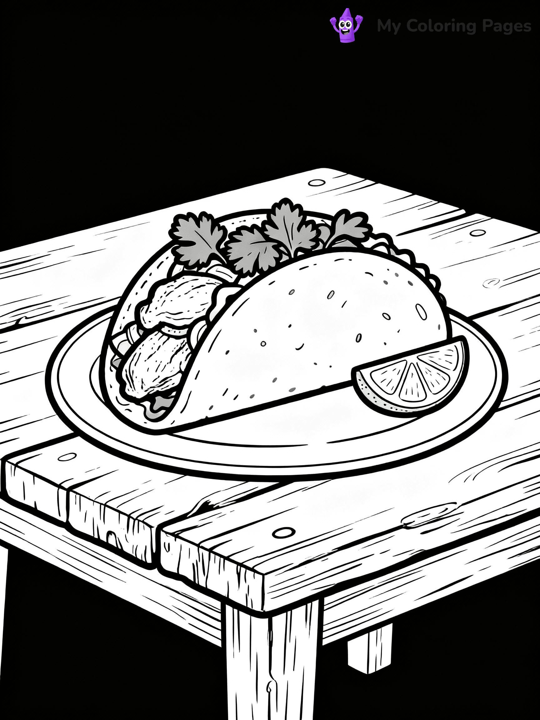 Taco Coloring Pages - 36