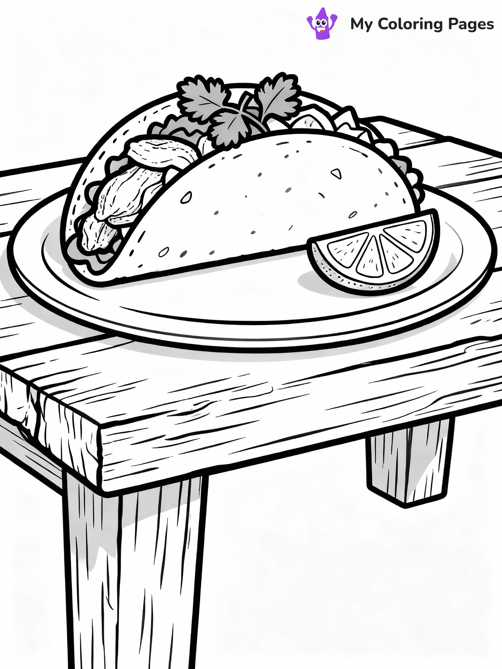 Taco Coloring Pages - 35