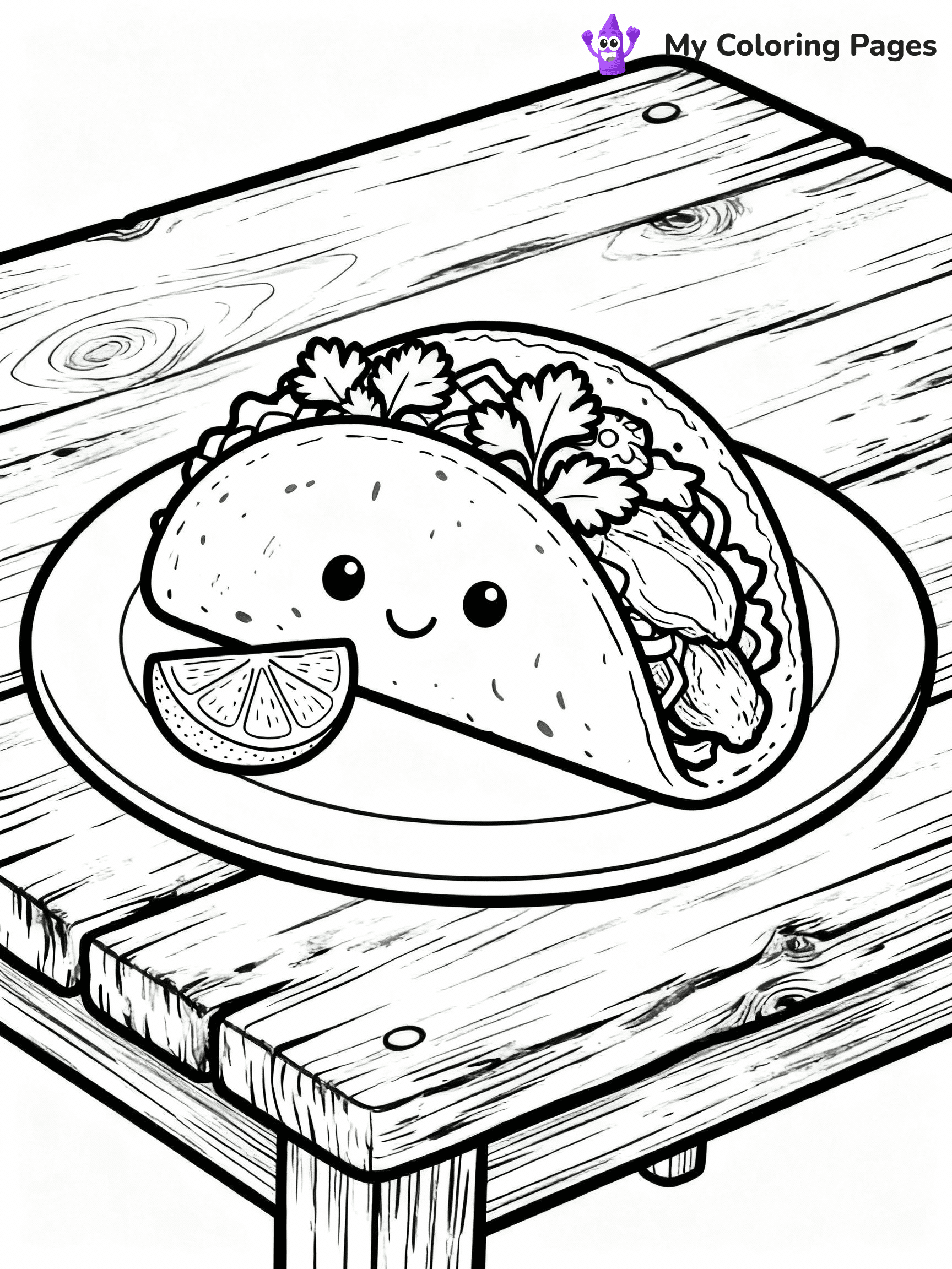 Taco Coloring Pages - 34