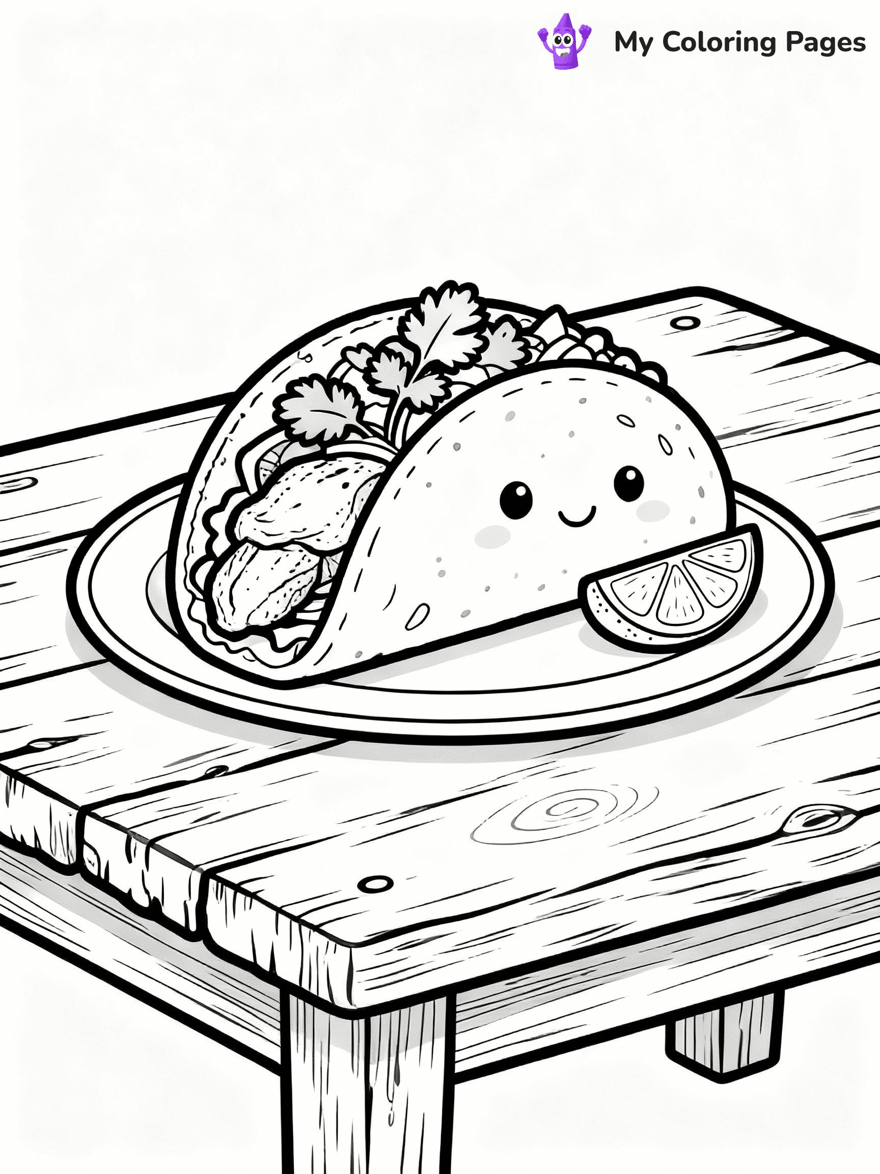 Taco Coloring Pages - 33
