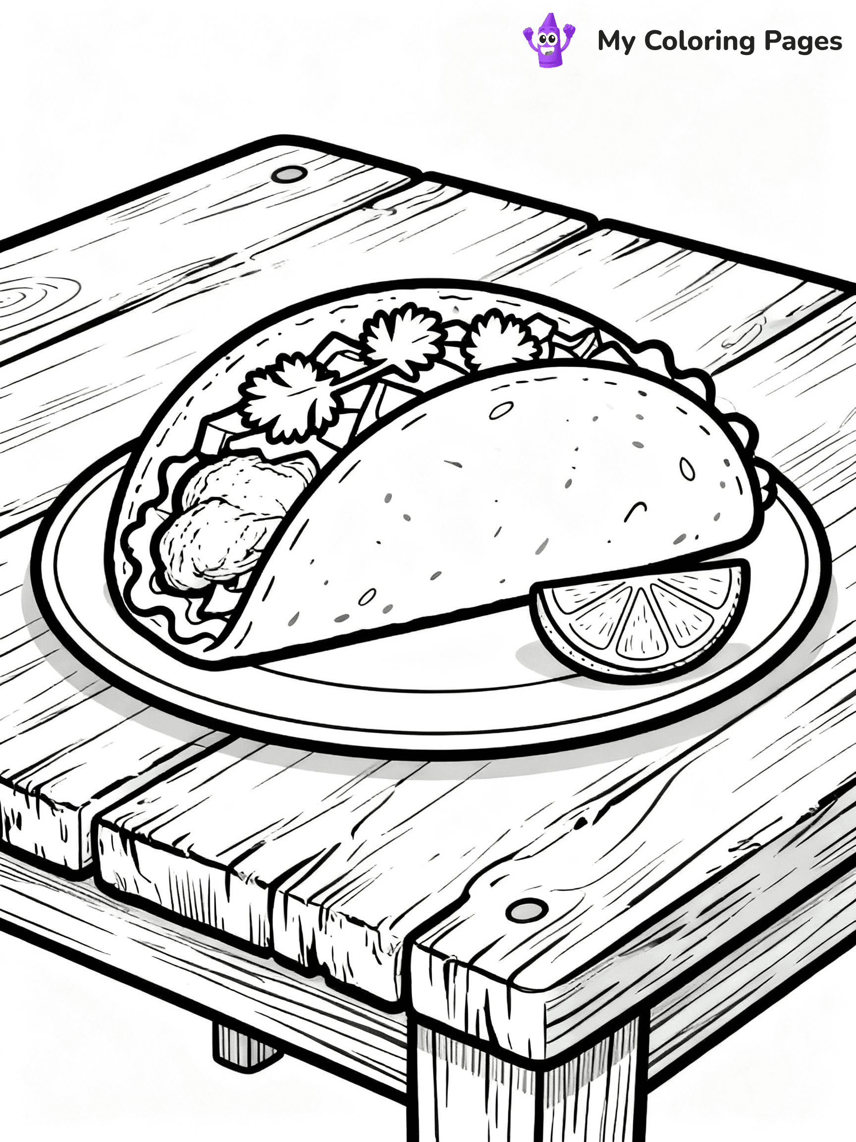 Taco Coloring Pages - 32