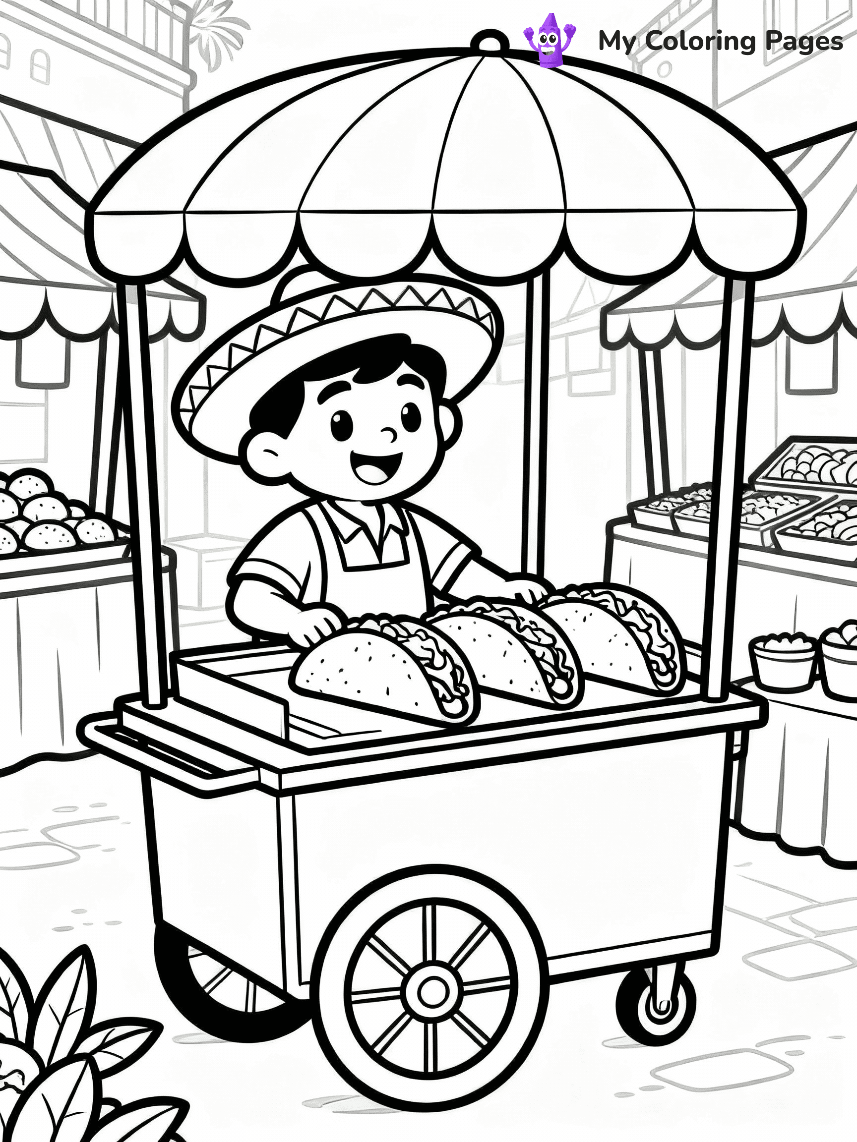 Taco Coloring Pages - 27