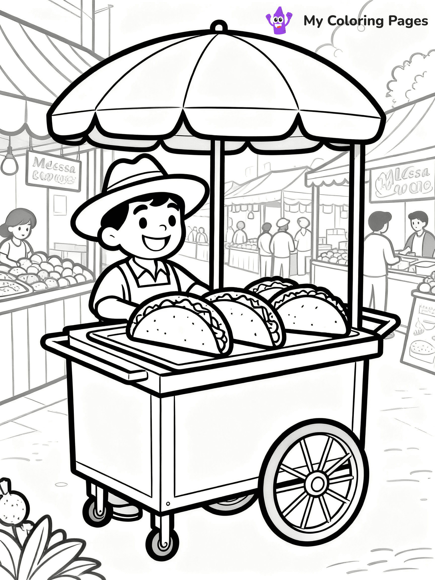 Taco Coloring Pages - 26