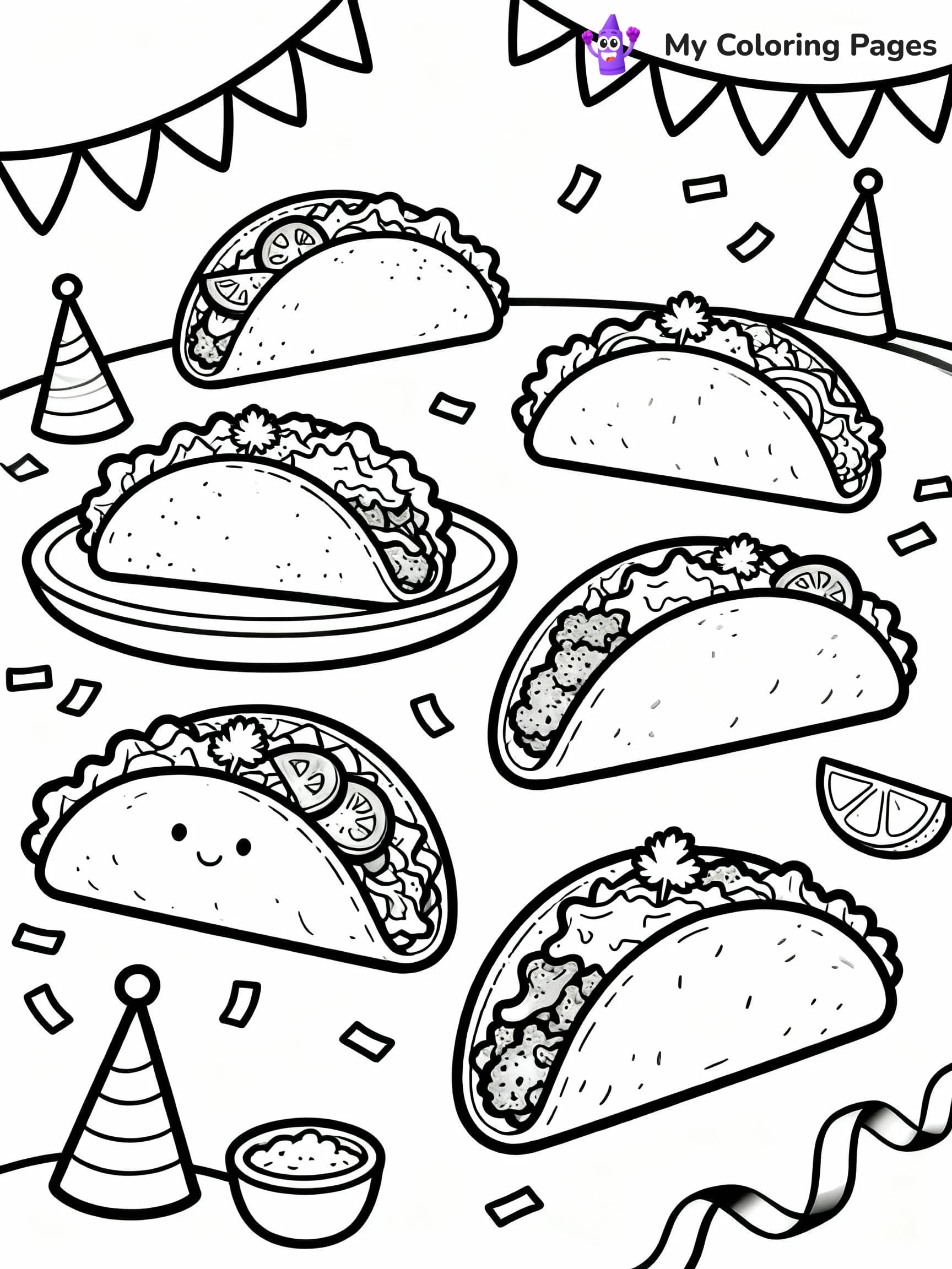 Taco Coloring Pages - 22