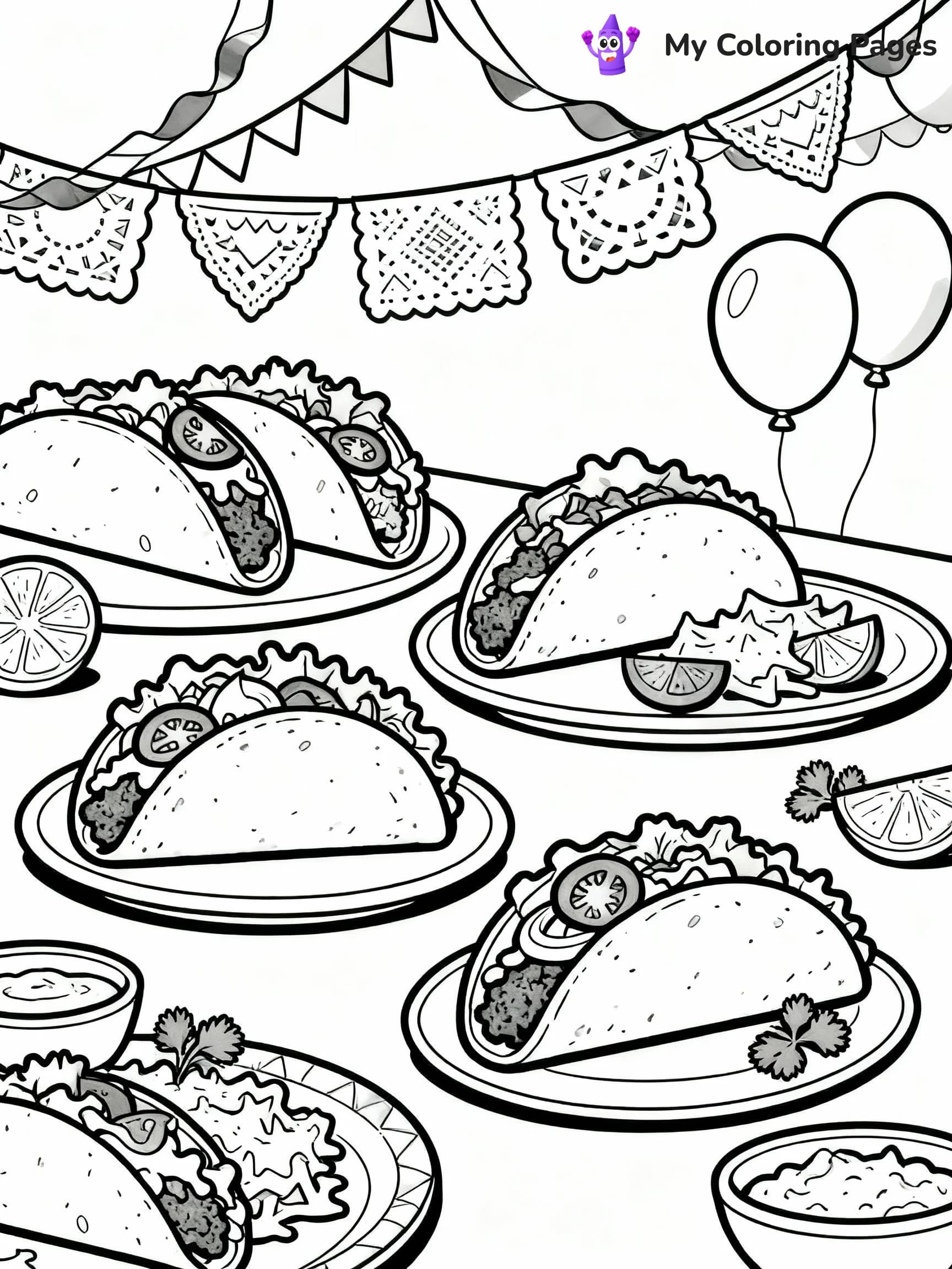 Taco Coloring Pages - 20