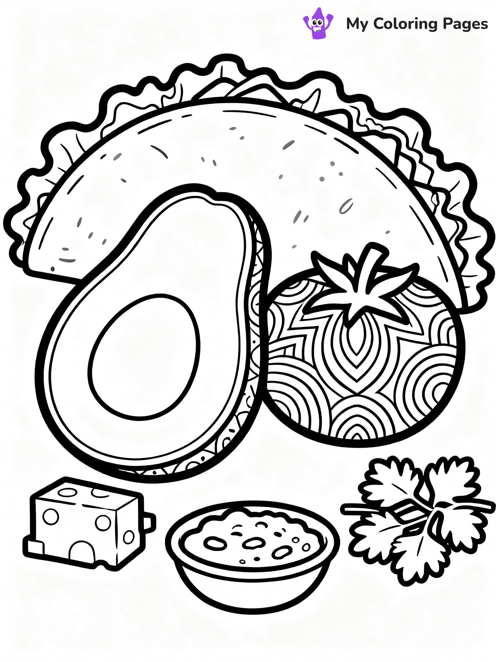 Taco Coloring Pages - 18