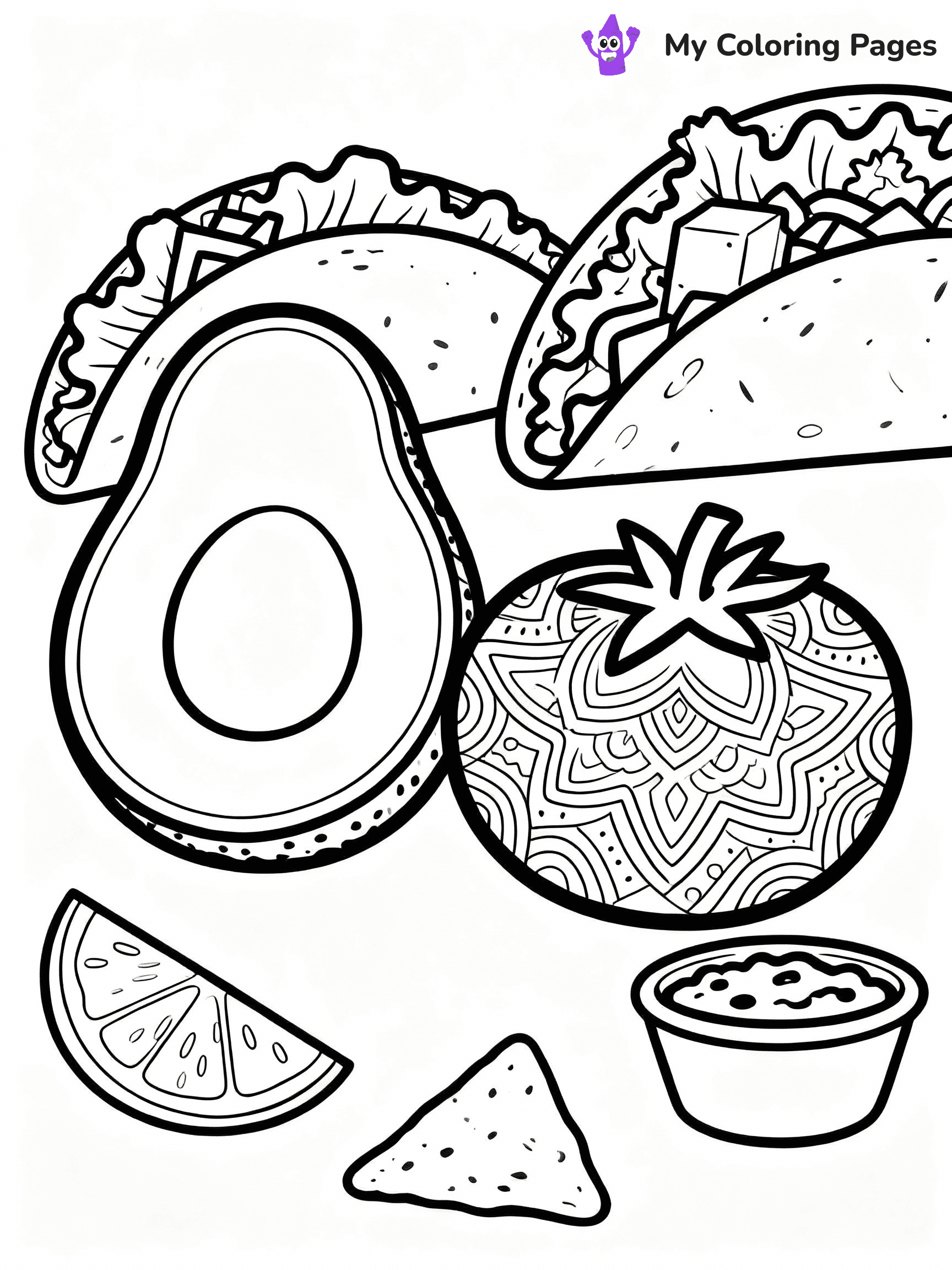 Taco Coloring Pages - 17