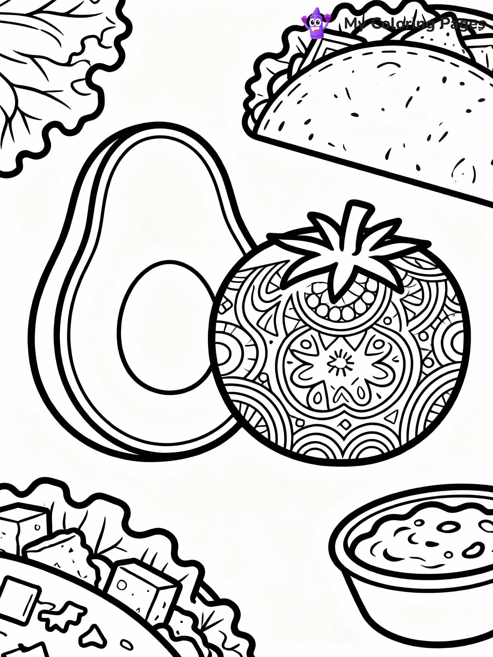 Taco Coloring Pages - 16