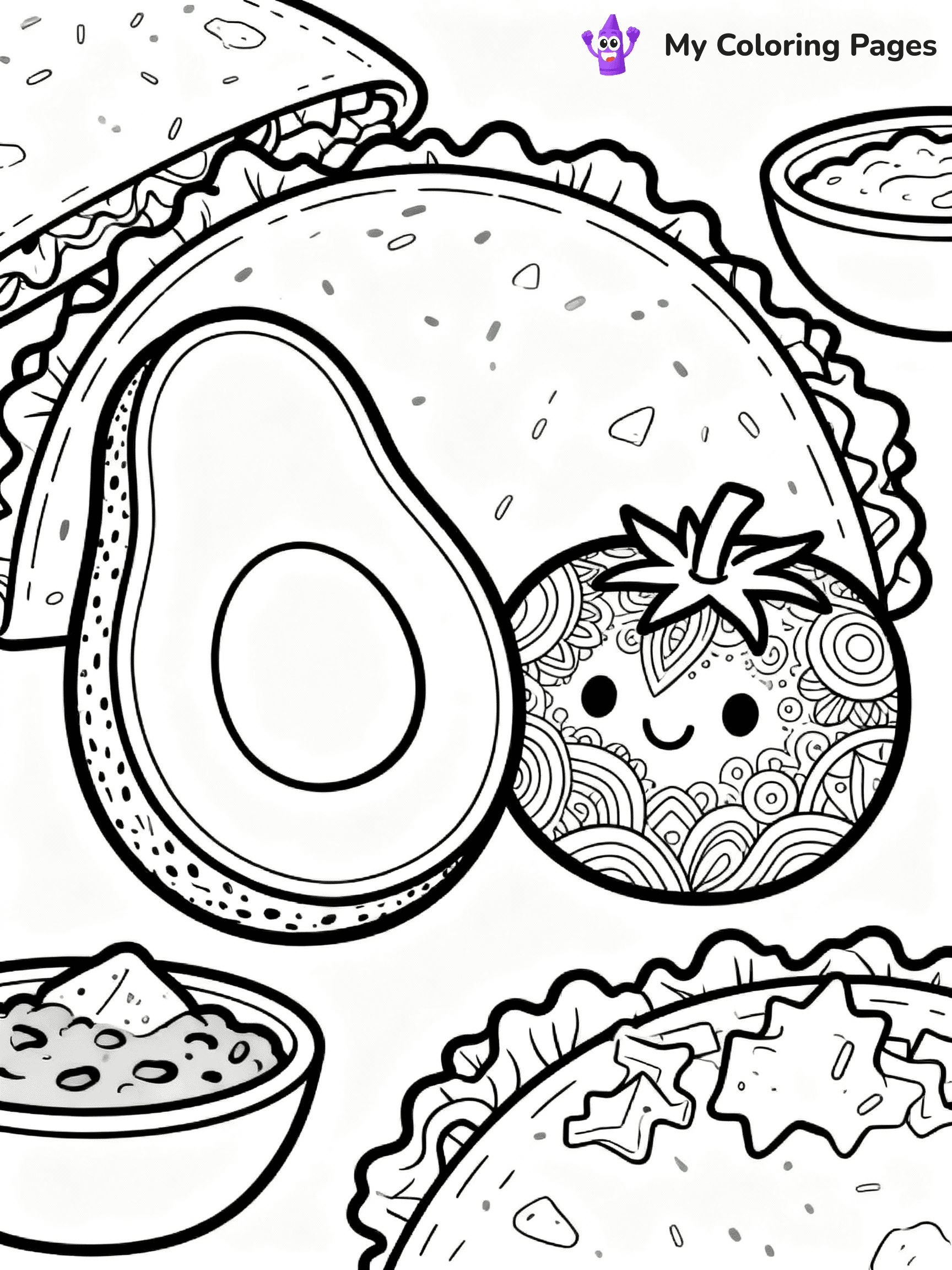 Taco Coloring Pages - 15