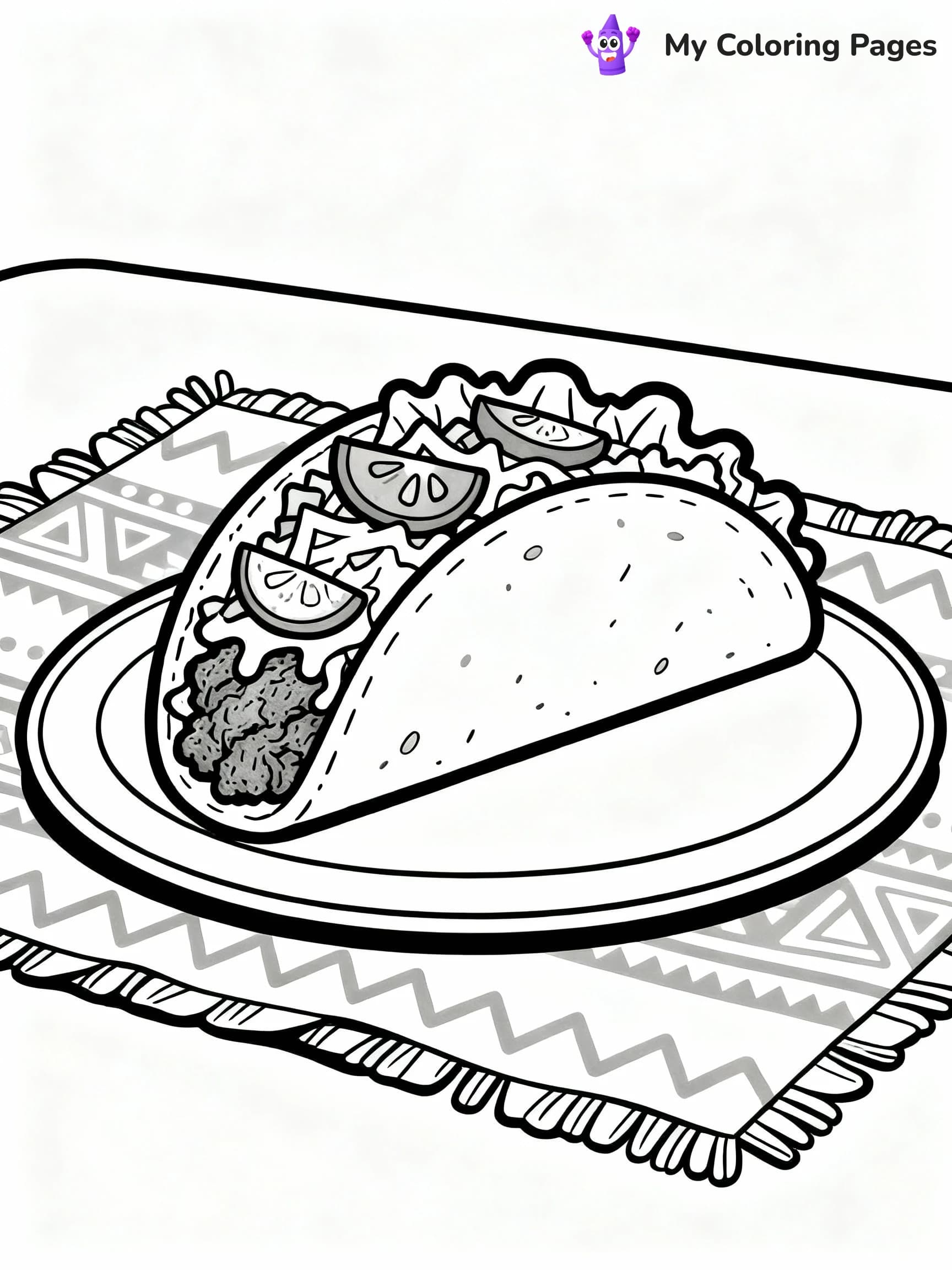 Taco Coloring Pages - 13