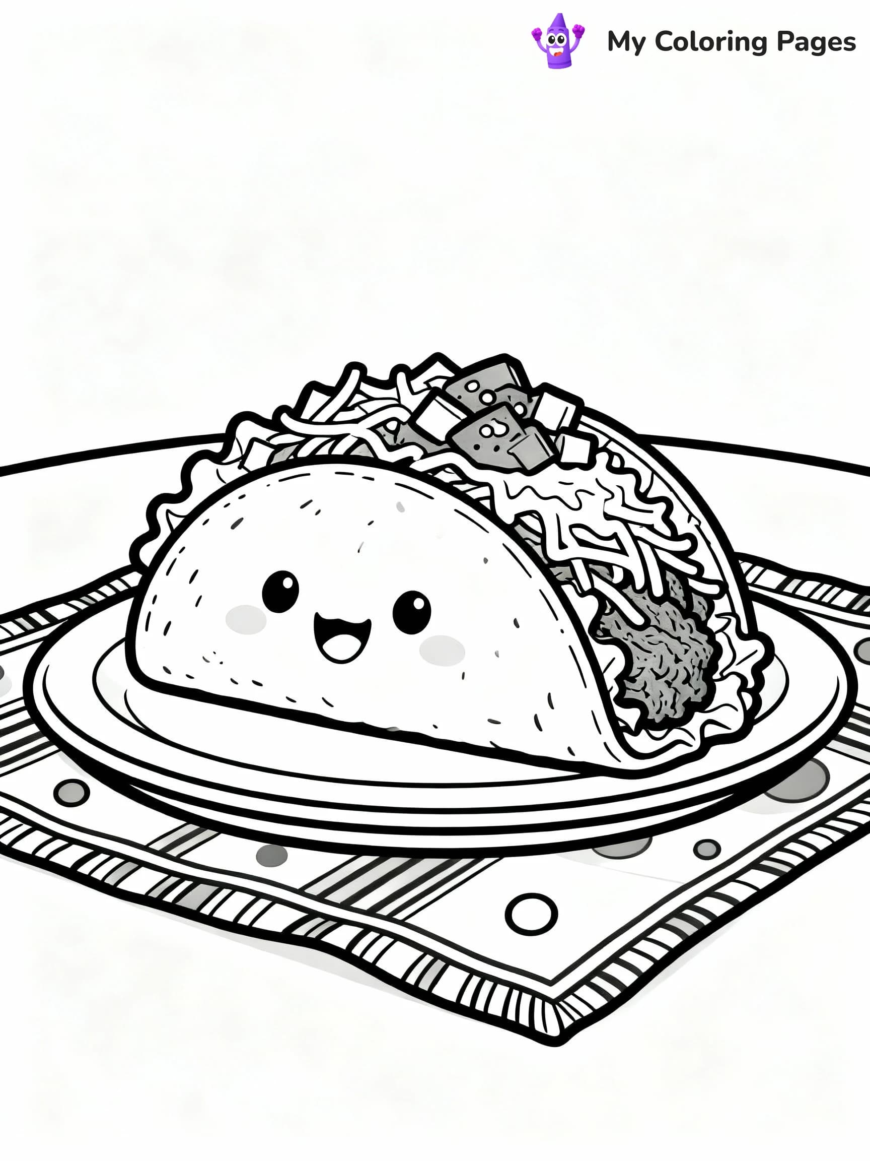 Taco Coloring Pages - 12