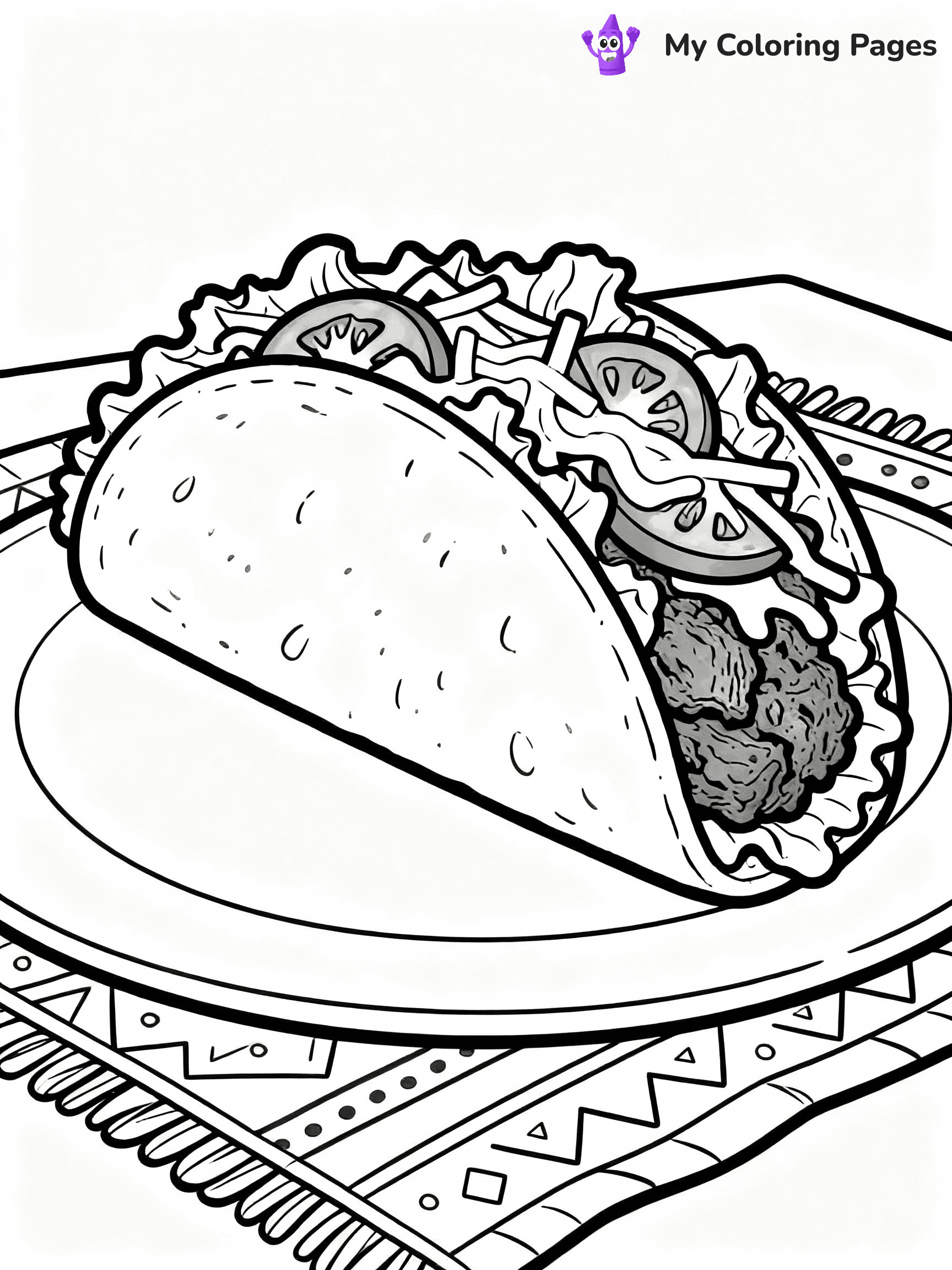 Taco Coloring Pages - 11