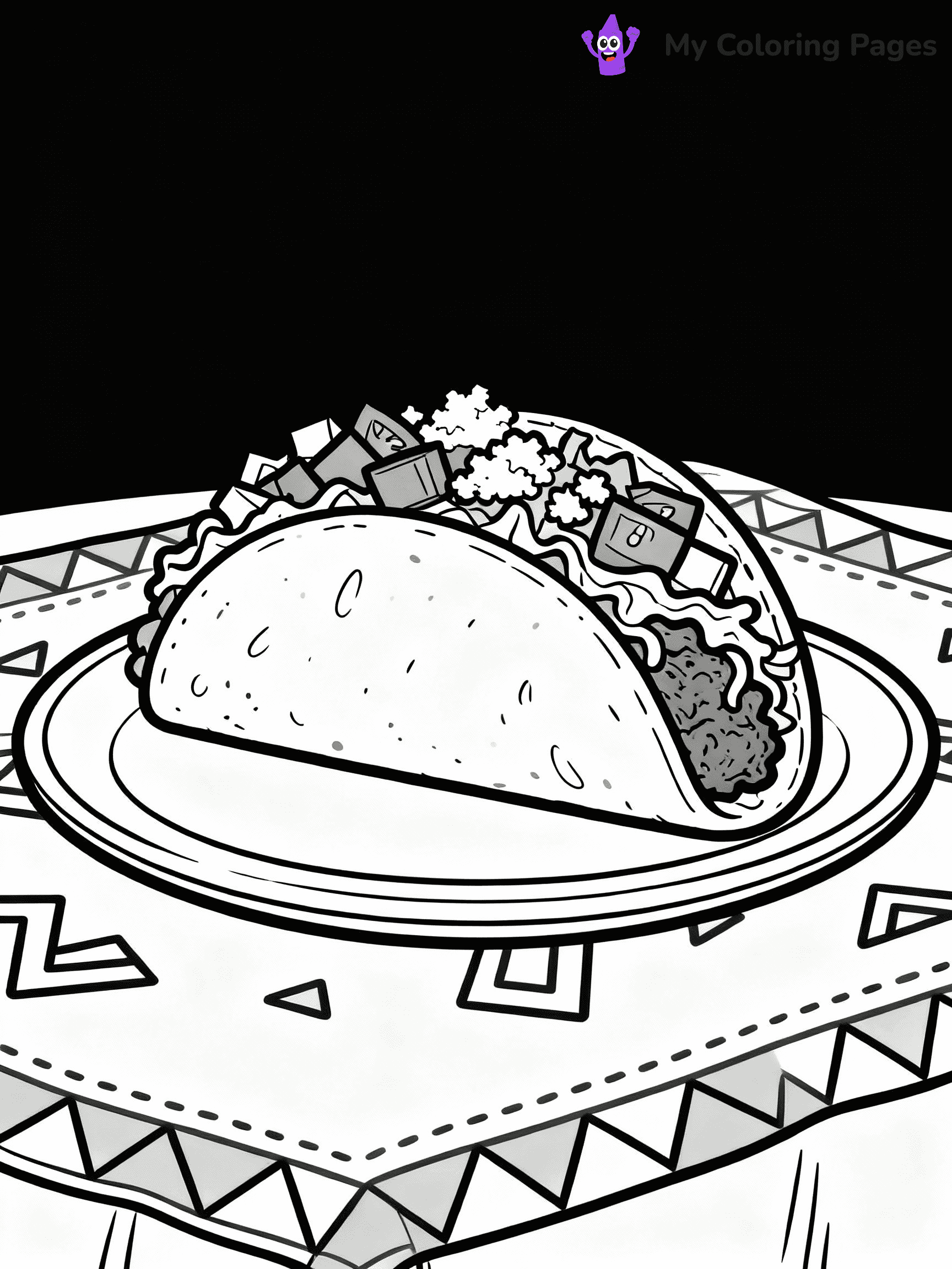 Taco Coloring Pages - 8