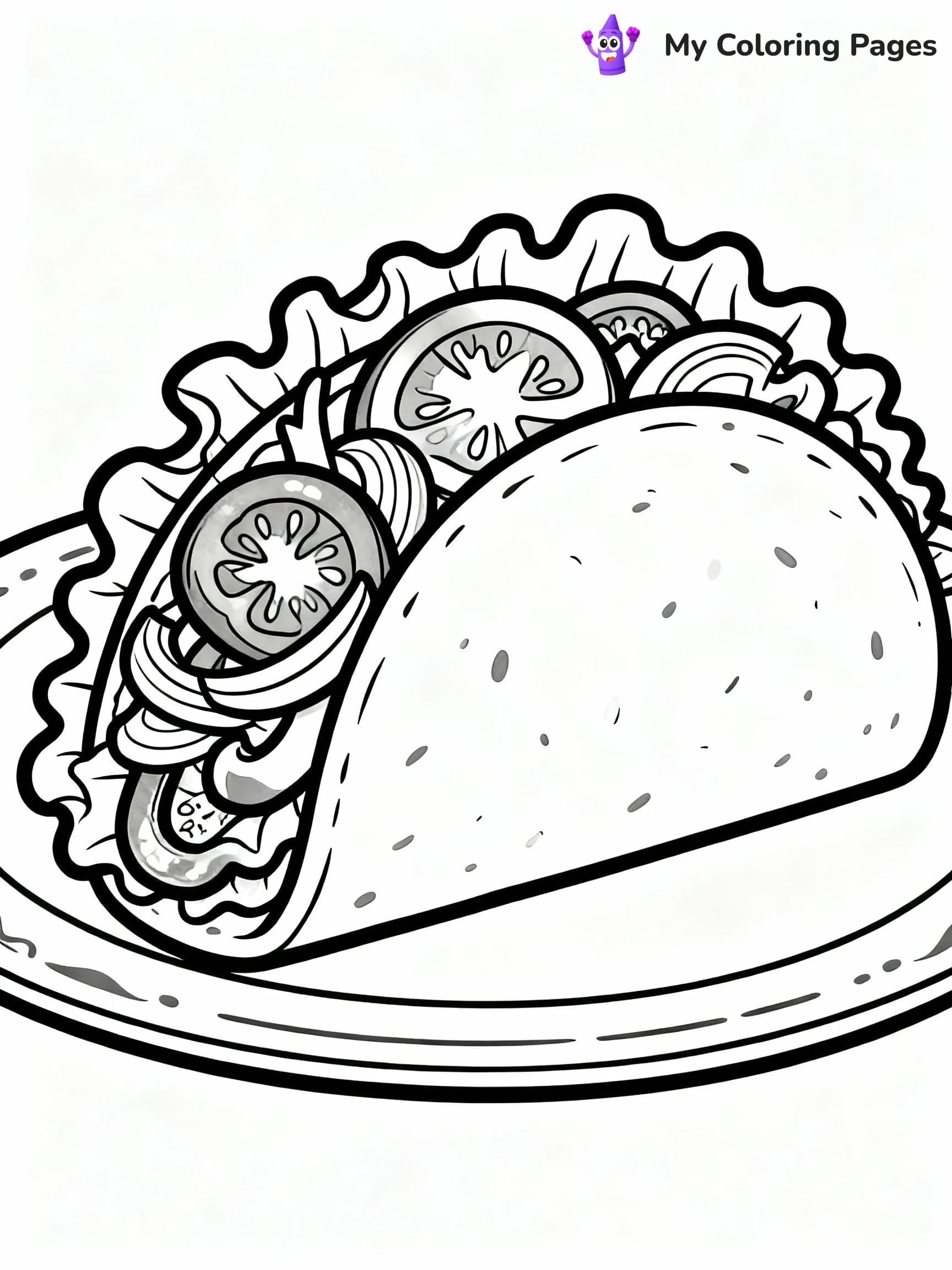 Taco Coloring Pages - 5