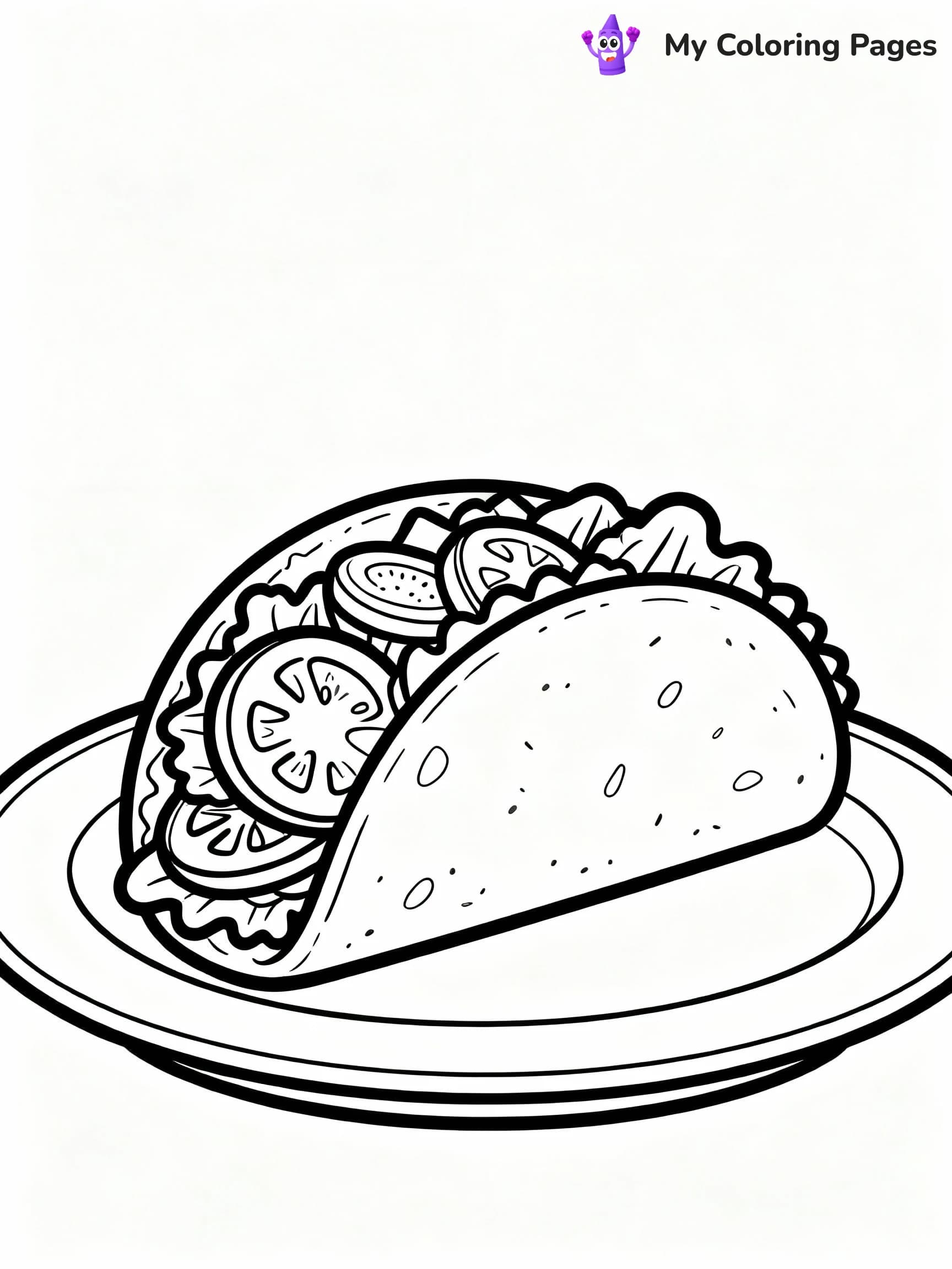 Taco Coloring Pages - 4