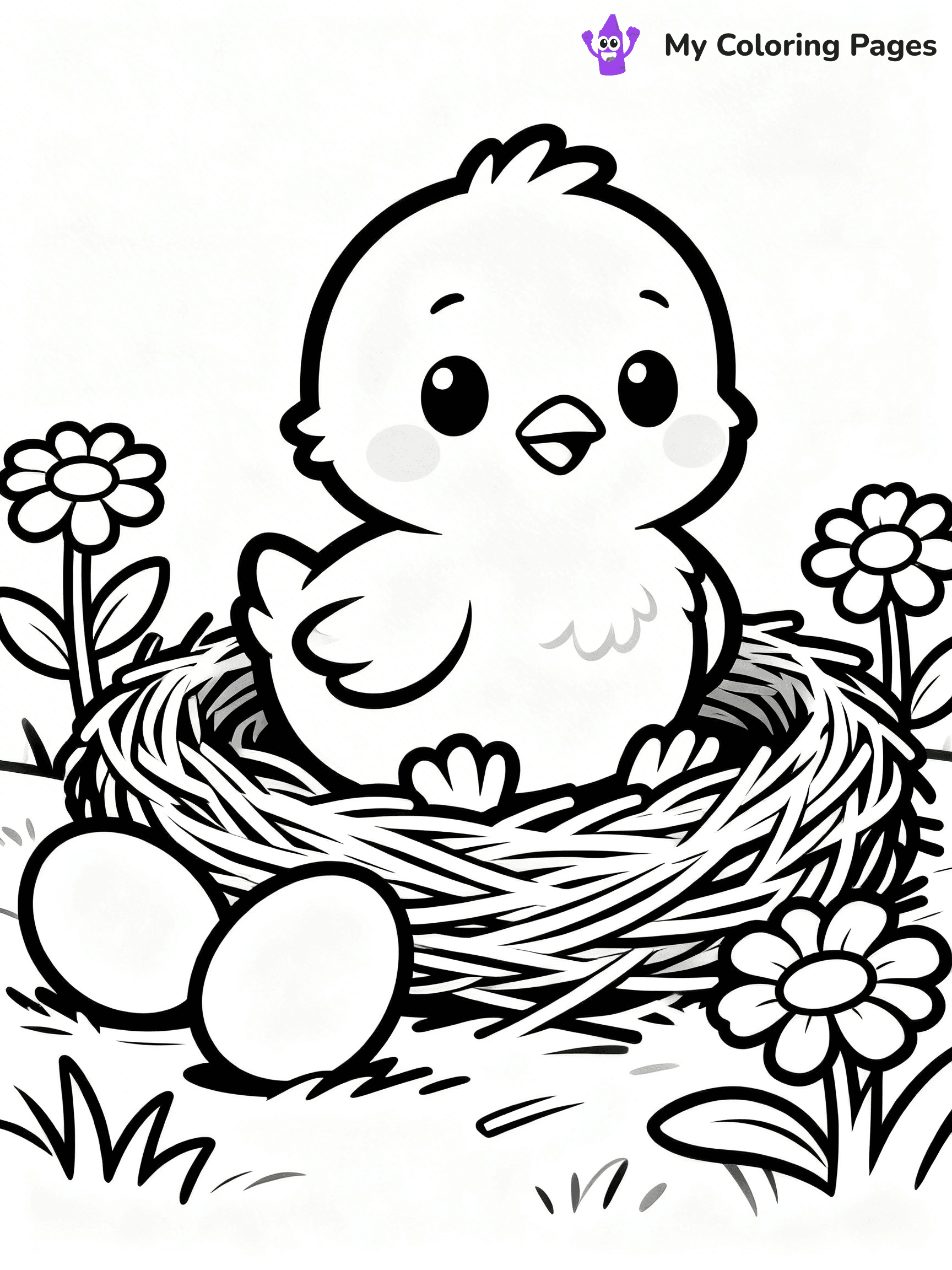 Rooster Coloring Pages - 110