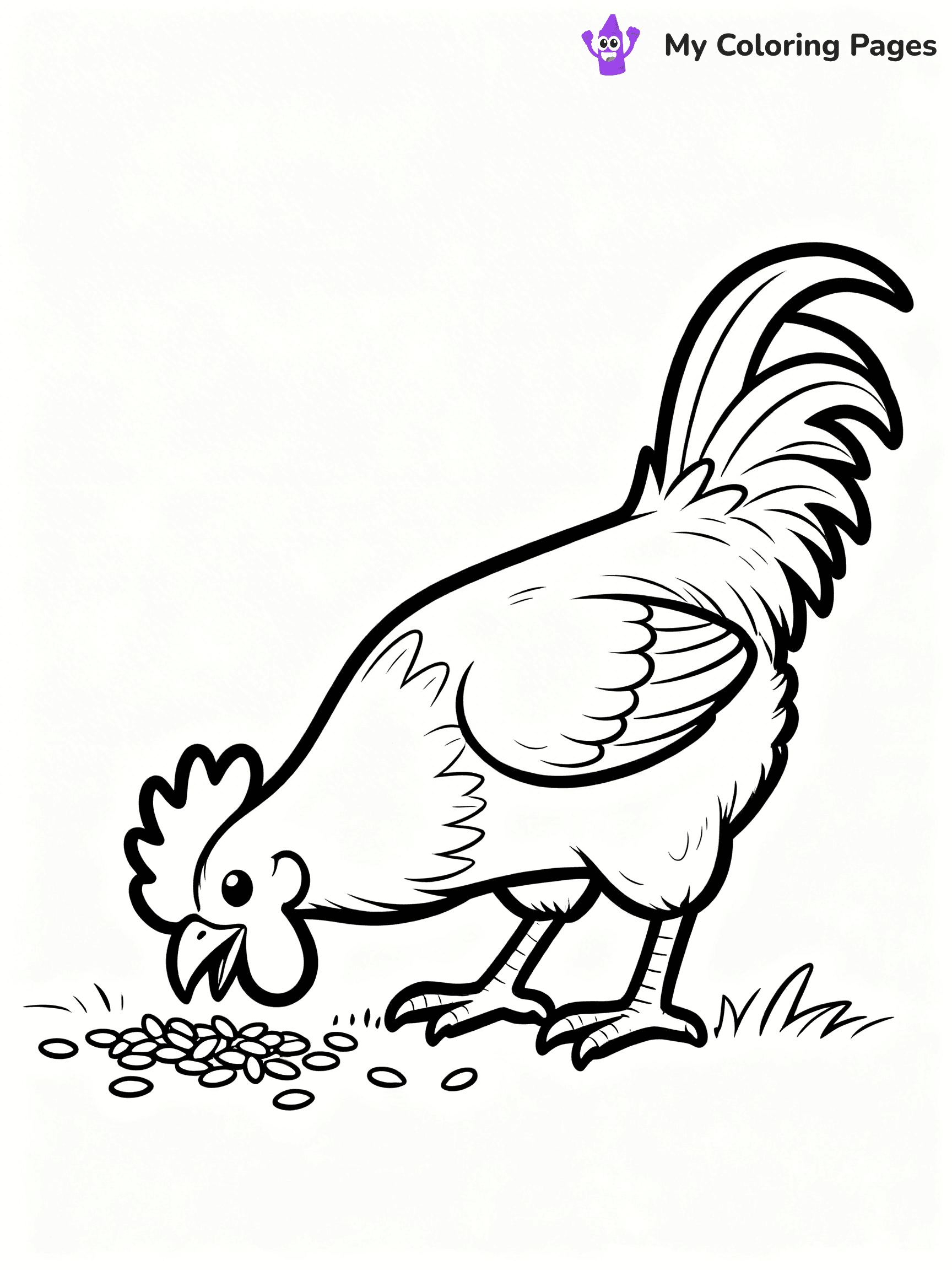 Rooster Coloring Pages - 81