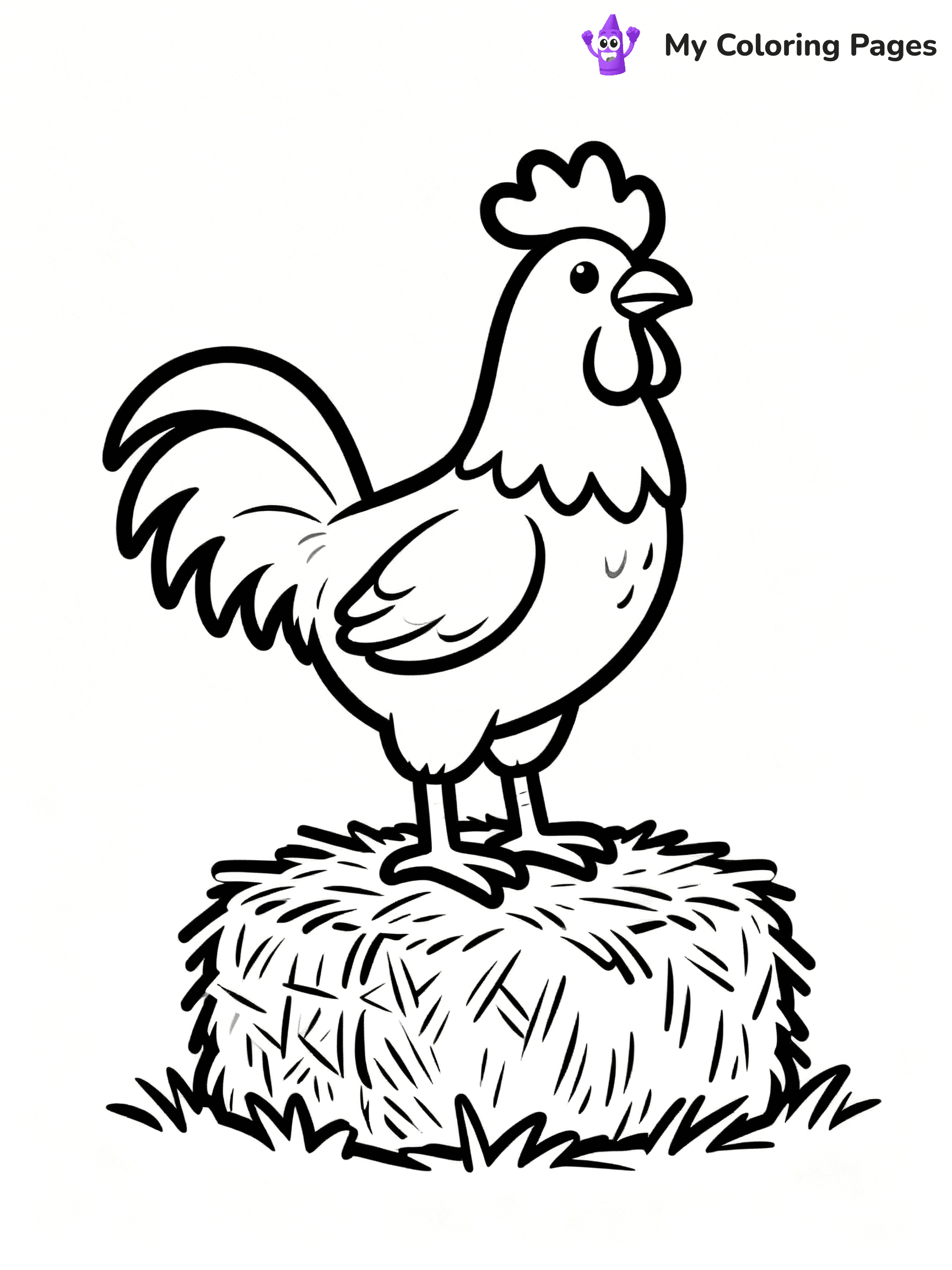 Rooster Coloring Pages - 56
