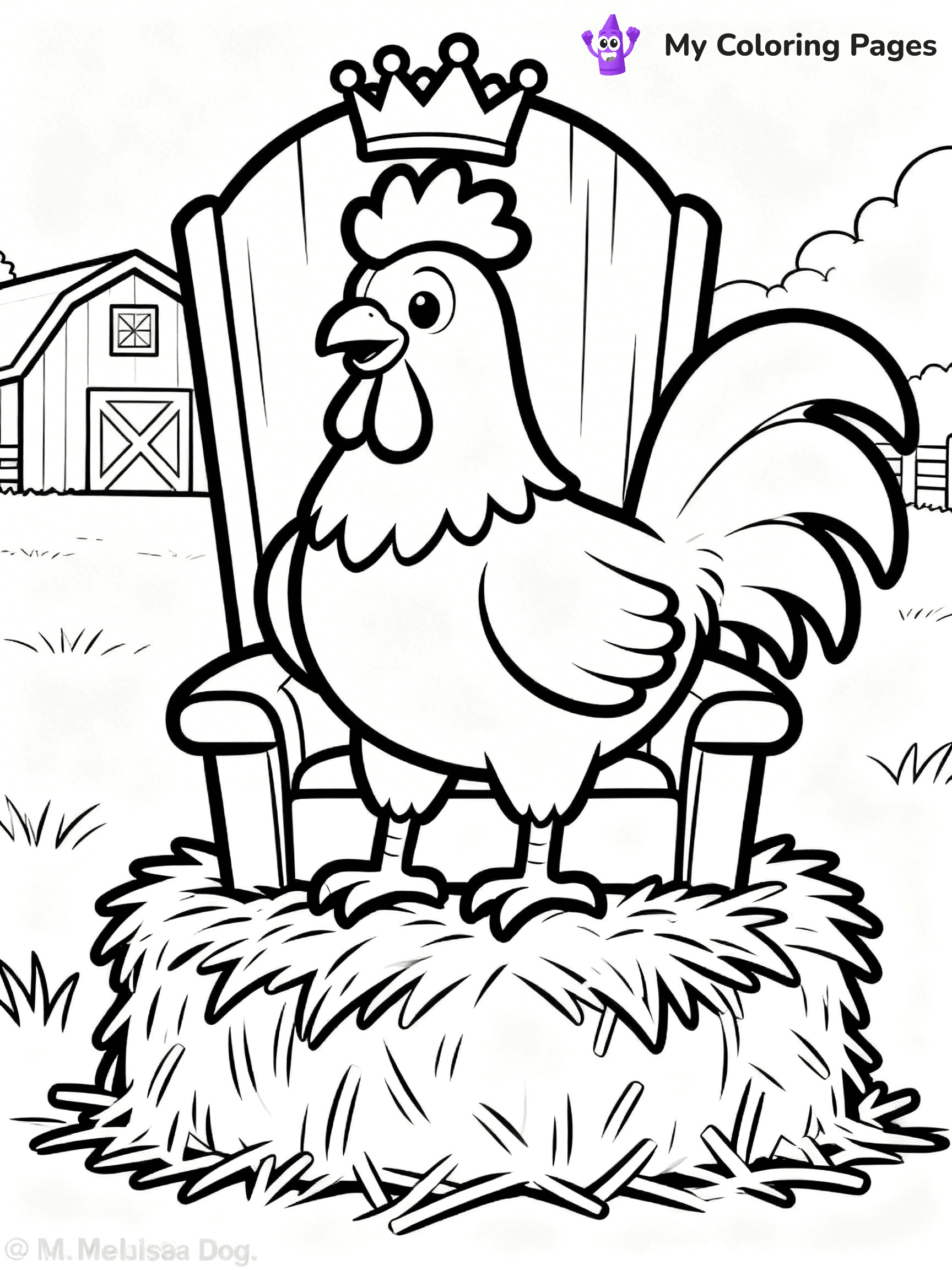Rooster Coloring Pages - 28