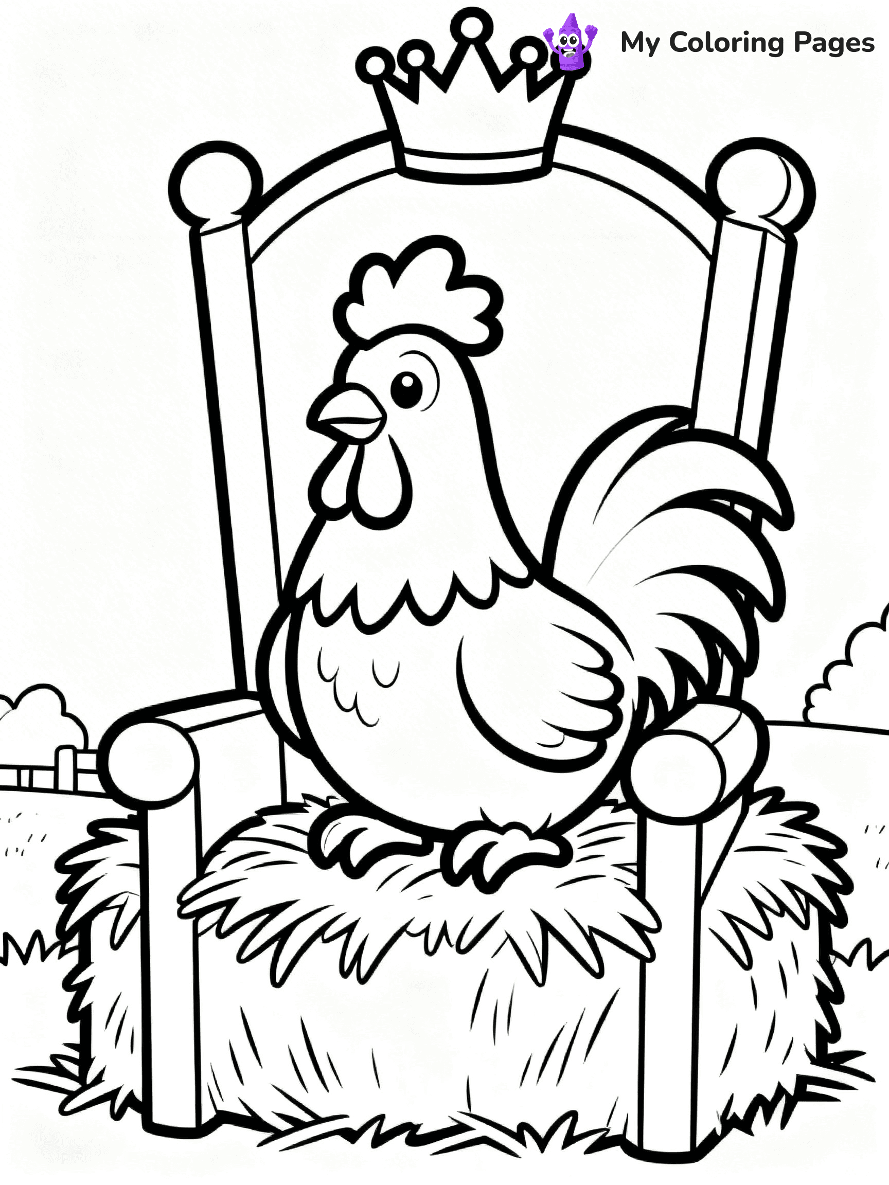 Rooster Coloring Pages - 27