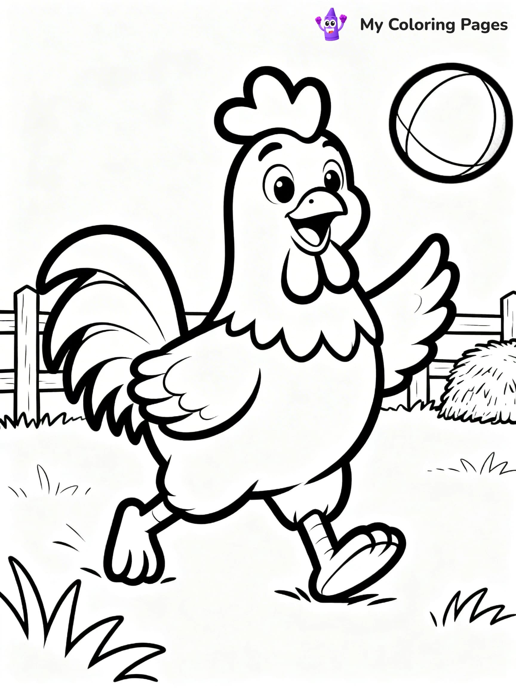 Rooster Coloring Pages - 23