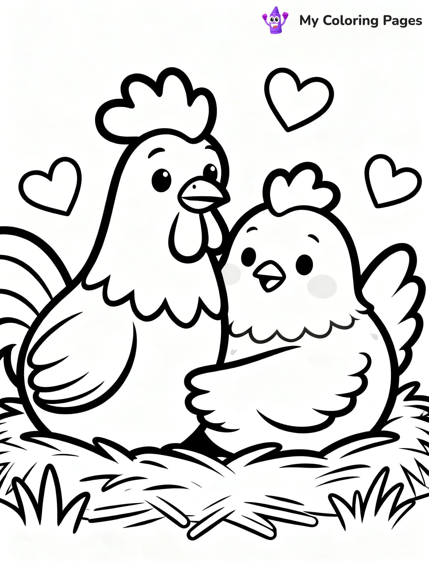 Rooster Coloring Pages - 16