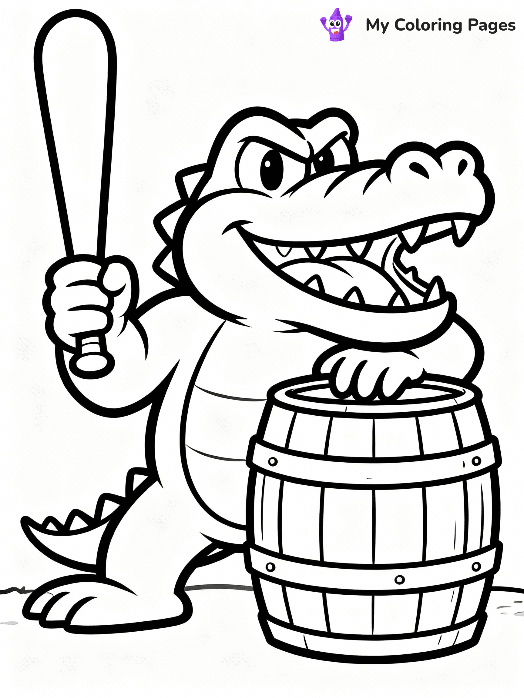 Donkey Kong Coloring Pages - 28