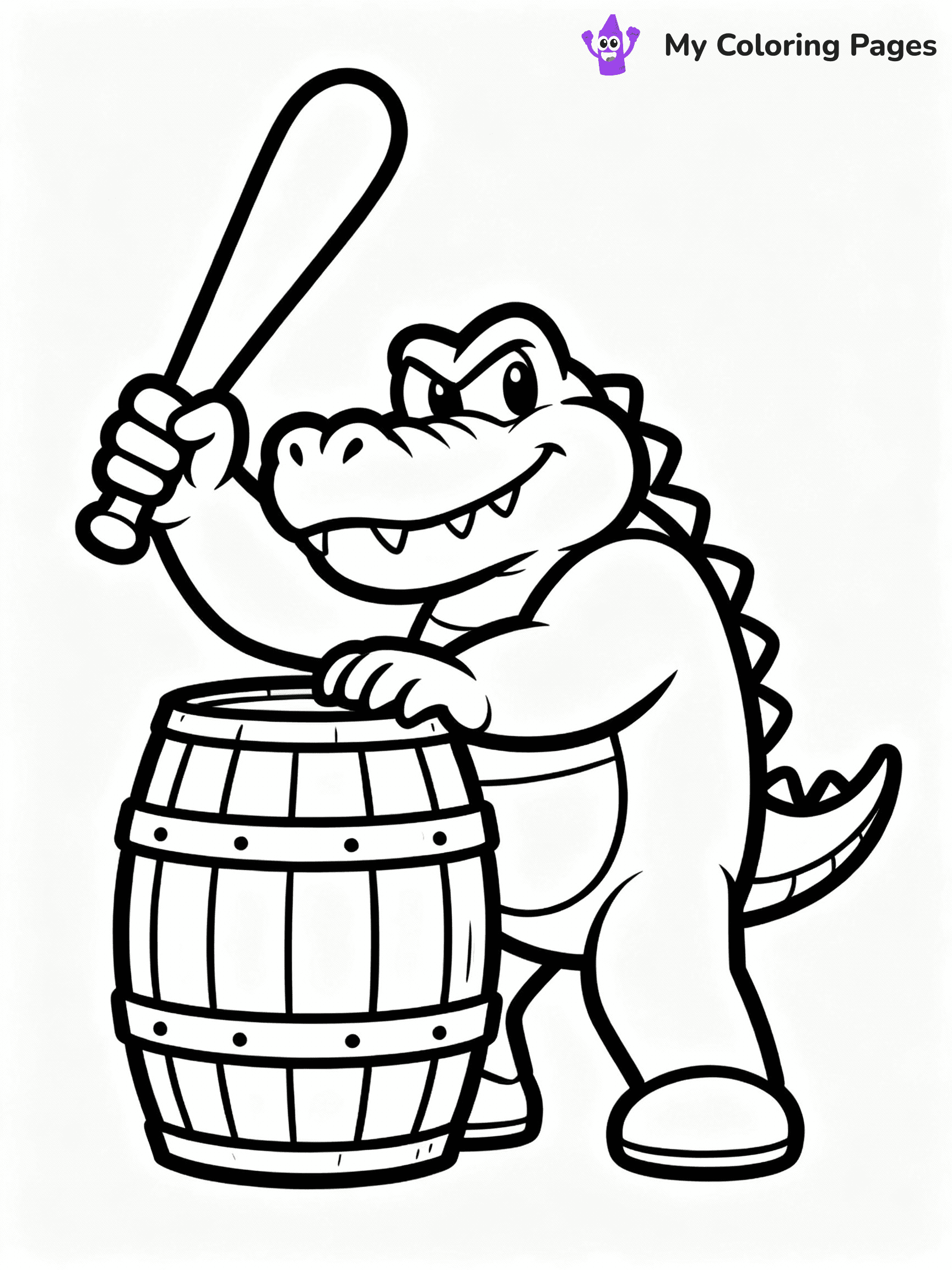 Donkey Kong Coloring Pages - 27