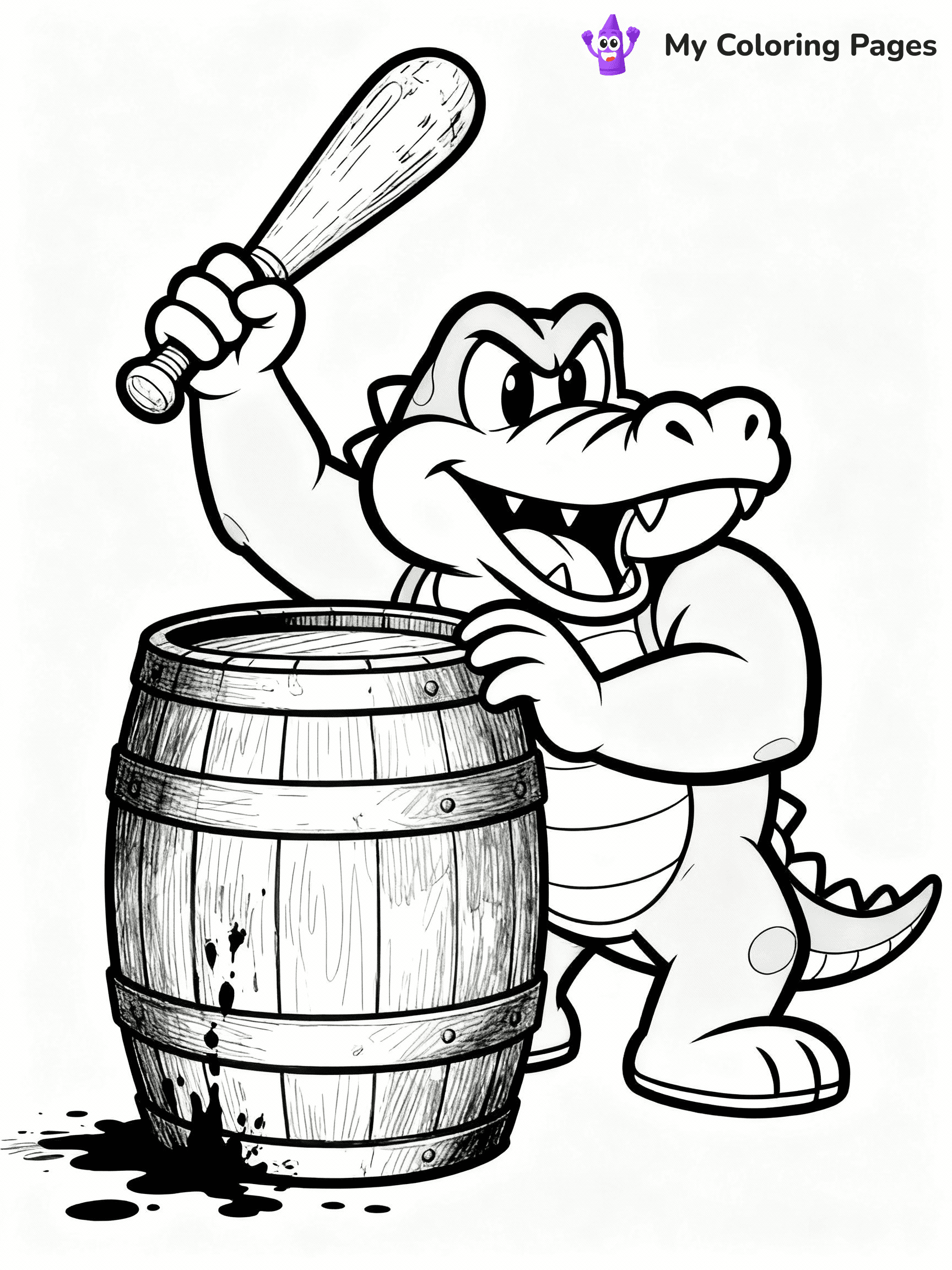 Donkey Kong Coloring Pages - 25