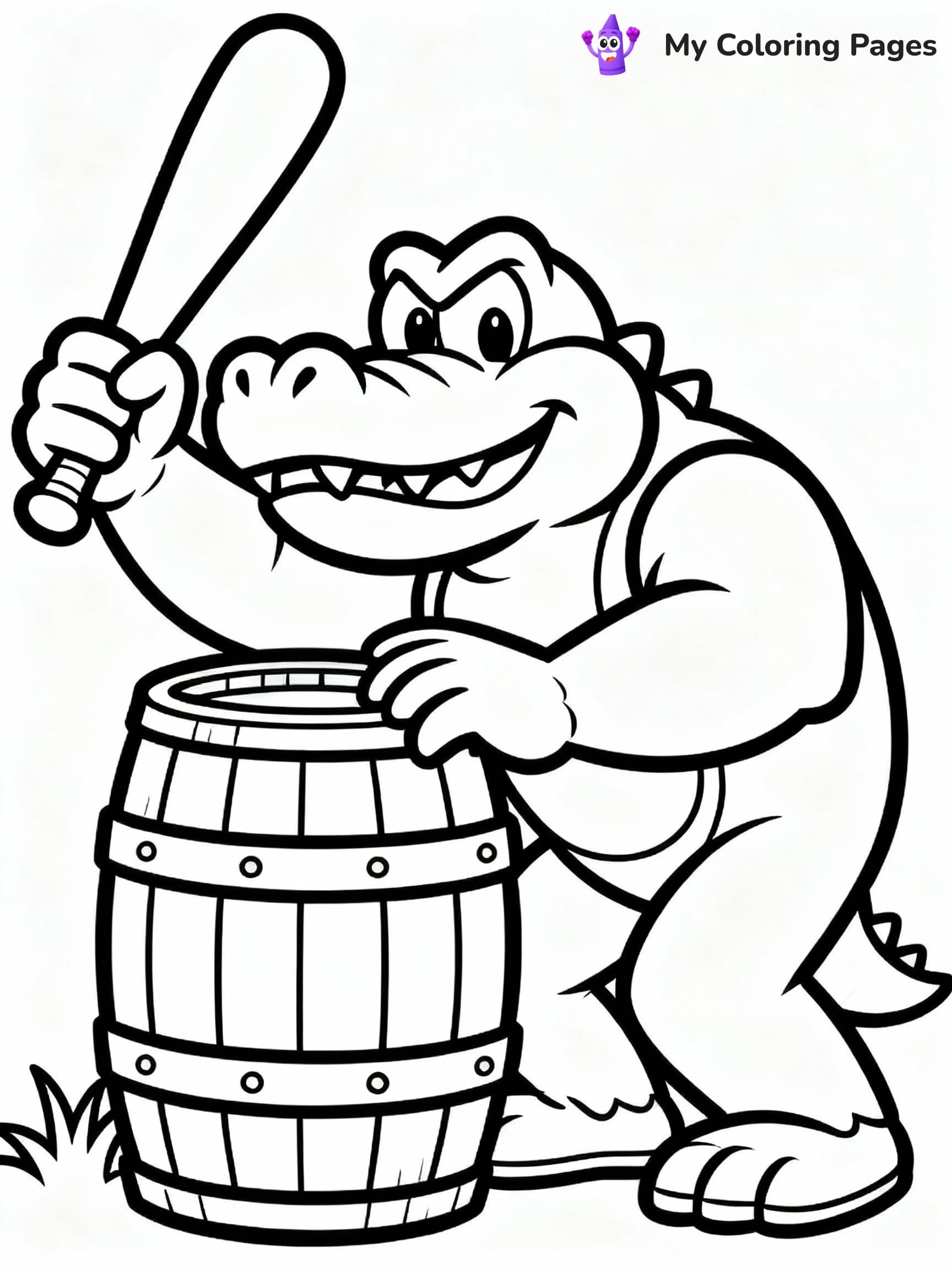 Donkey Kong Coloring Pages - 24