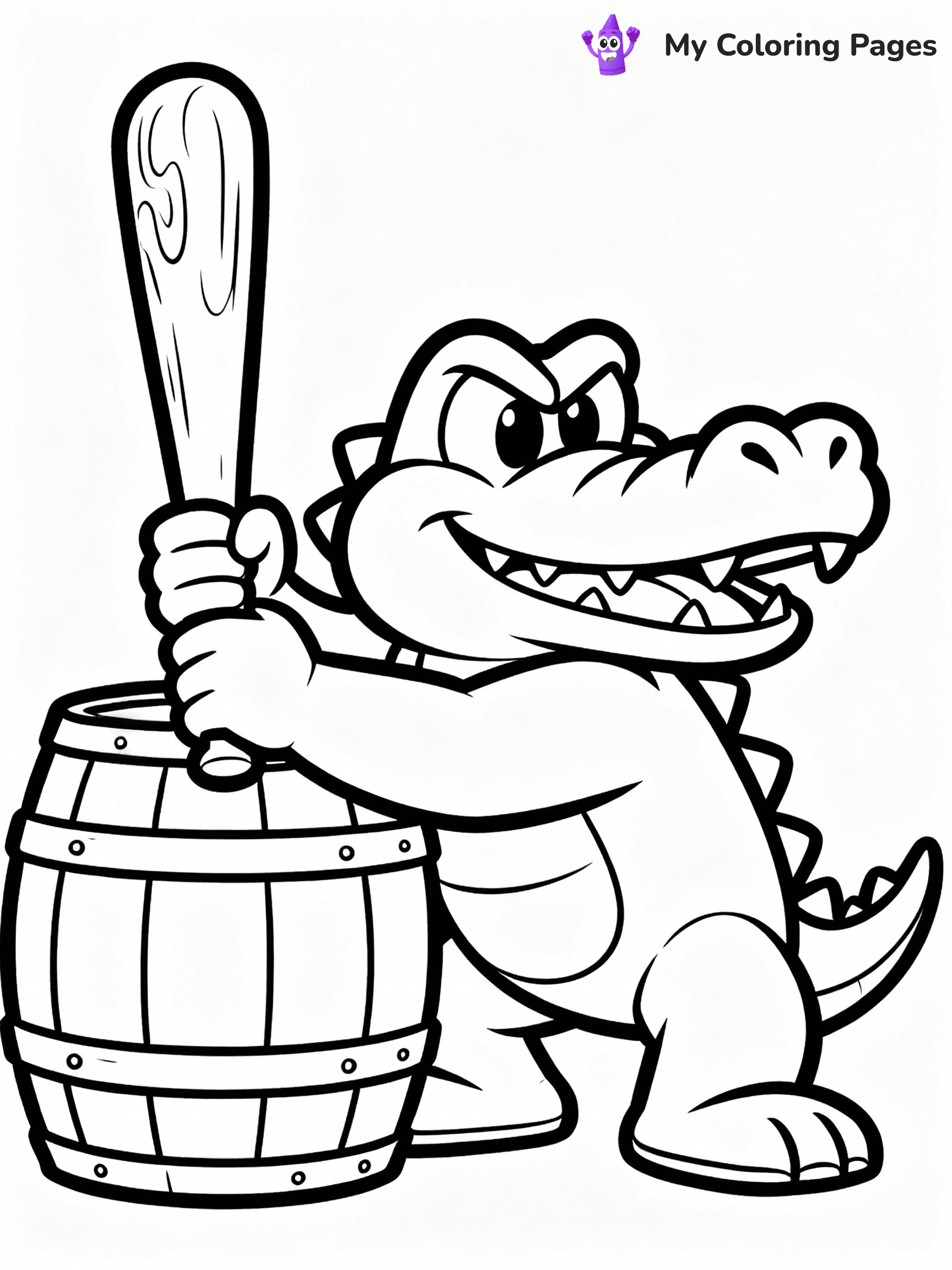 Donkey Kong Coloring Pages - 23