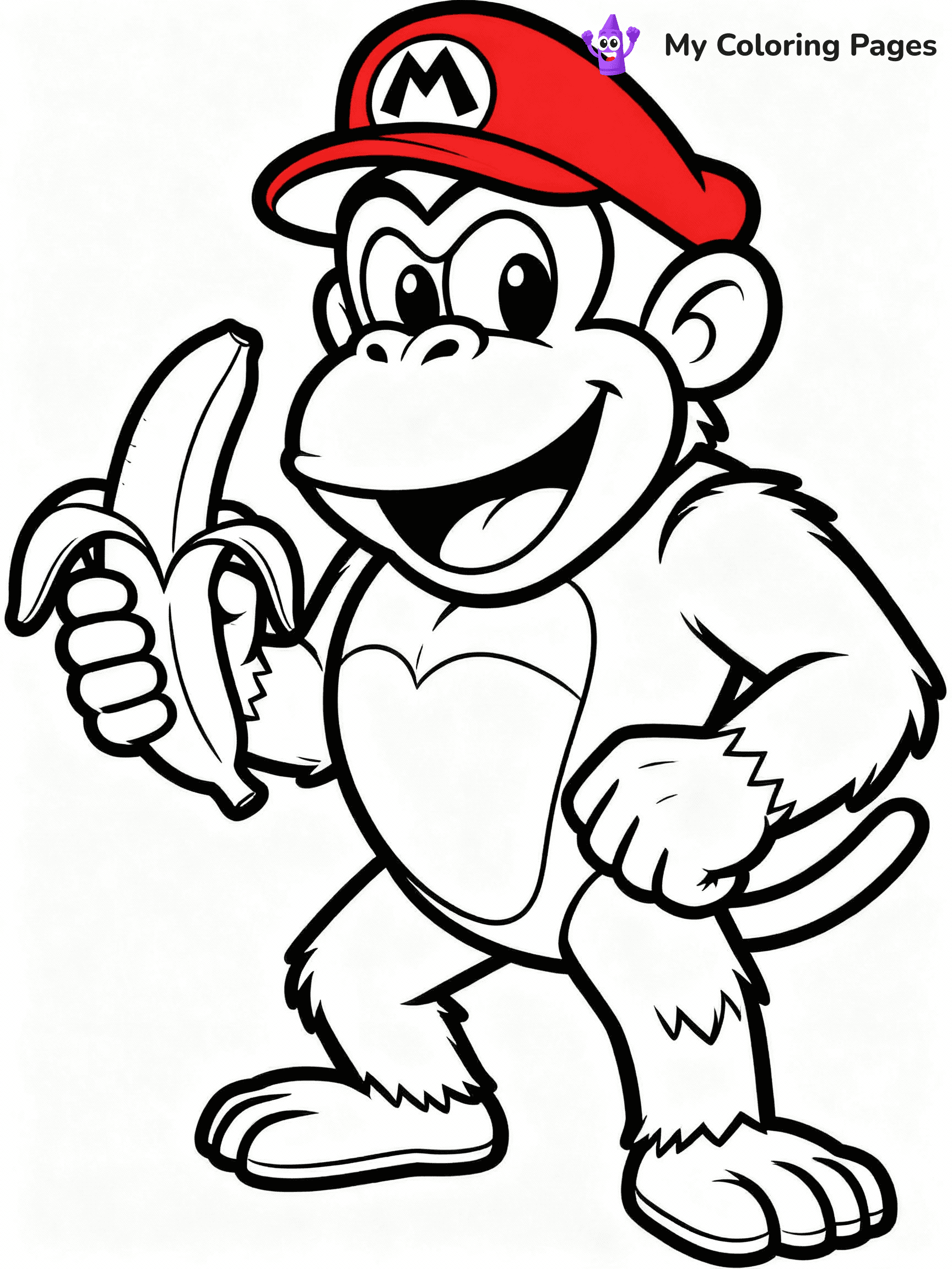Donkey Kong Coloring Pages - 20