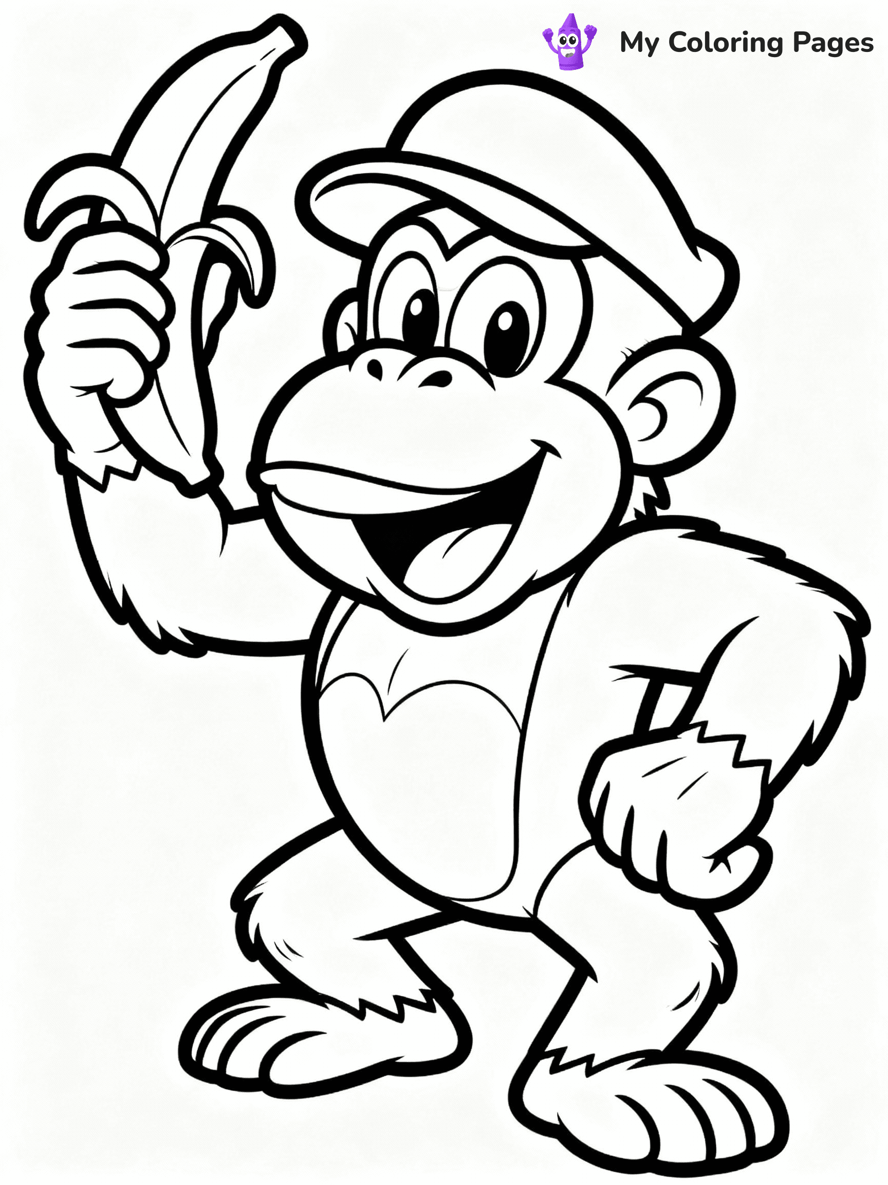 Donkey Kong Coloring Pages - 19
