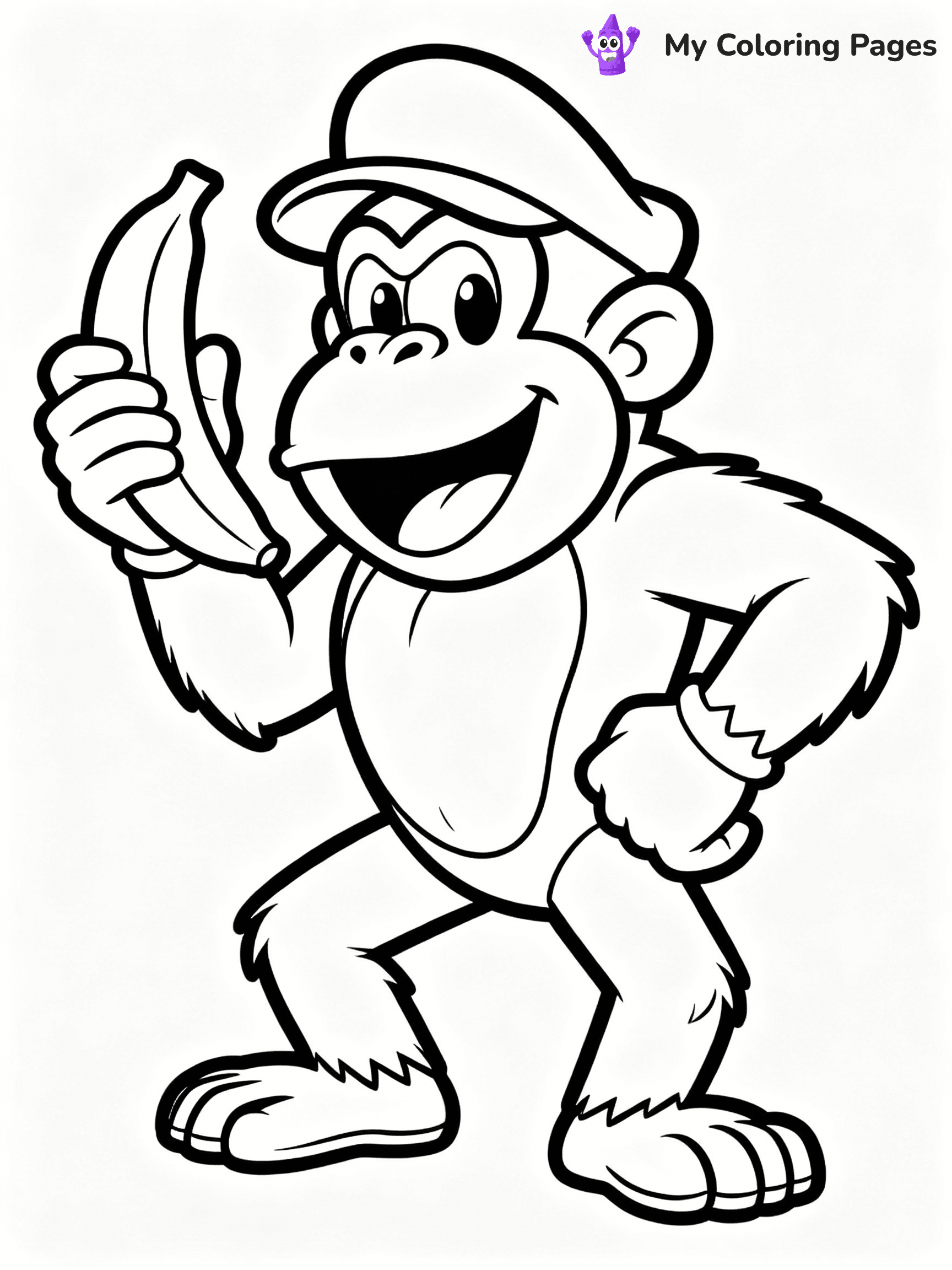 Donkey Kong Coloring Pages - 16