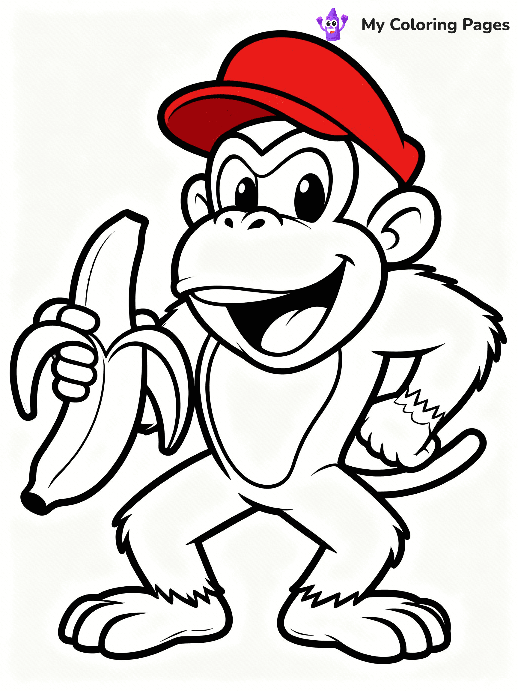 Donkey Kong Coloring Pages - 15