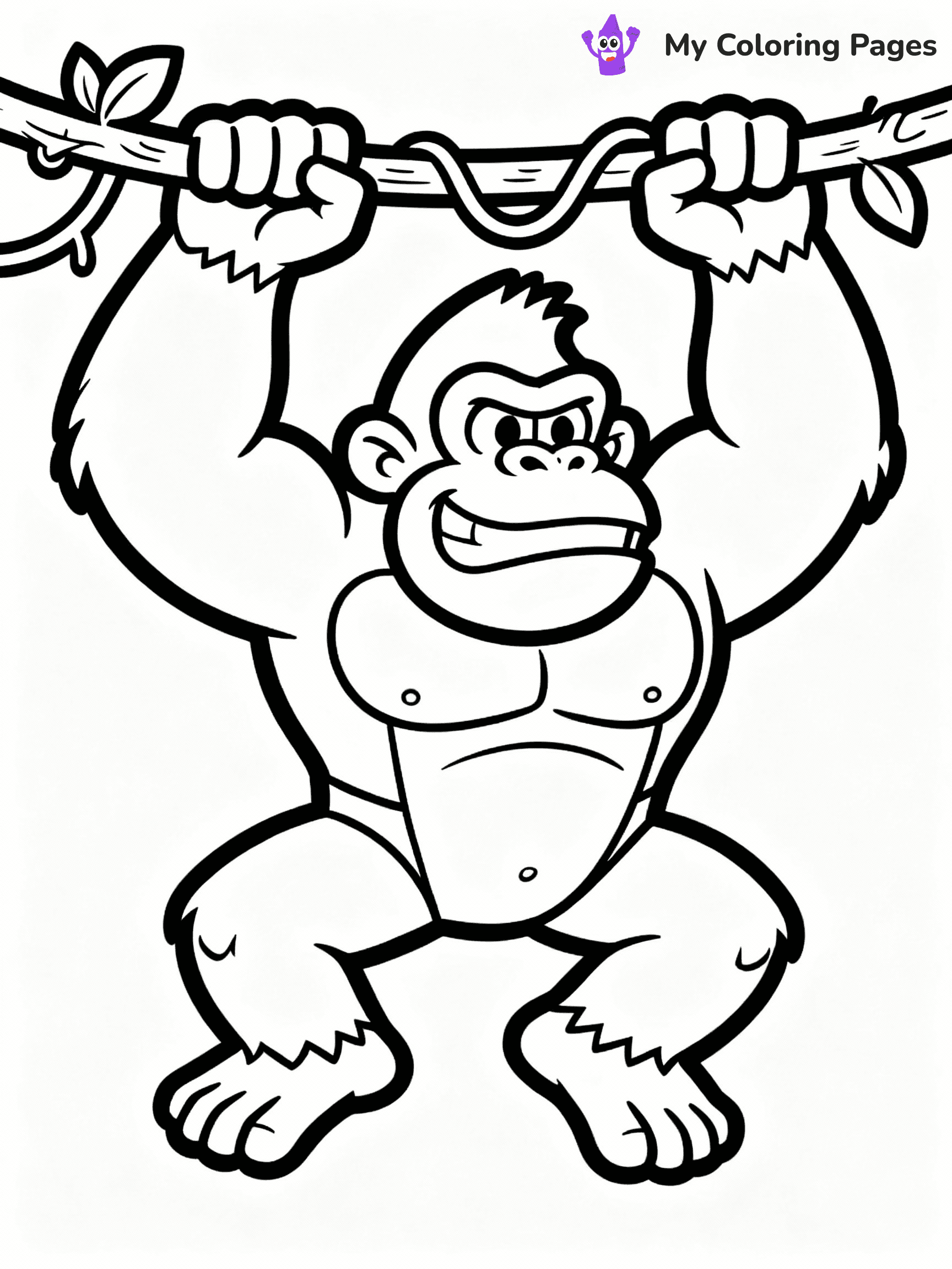 Donkey Kong Coloring Pages - 14