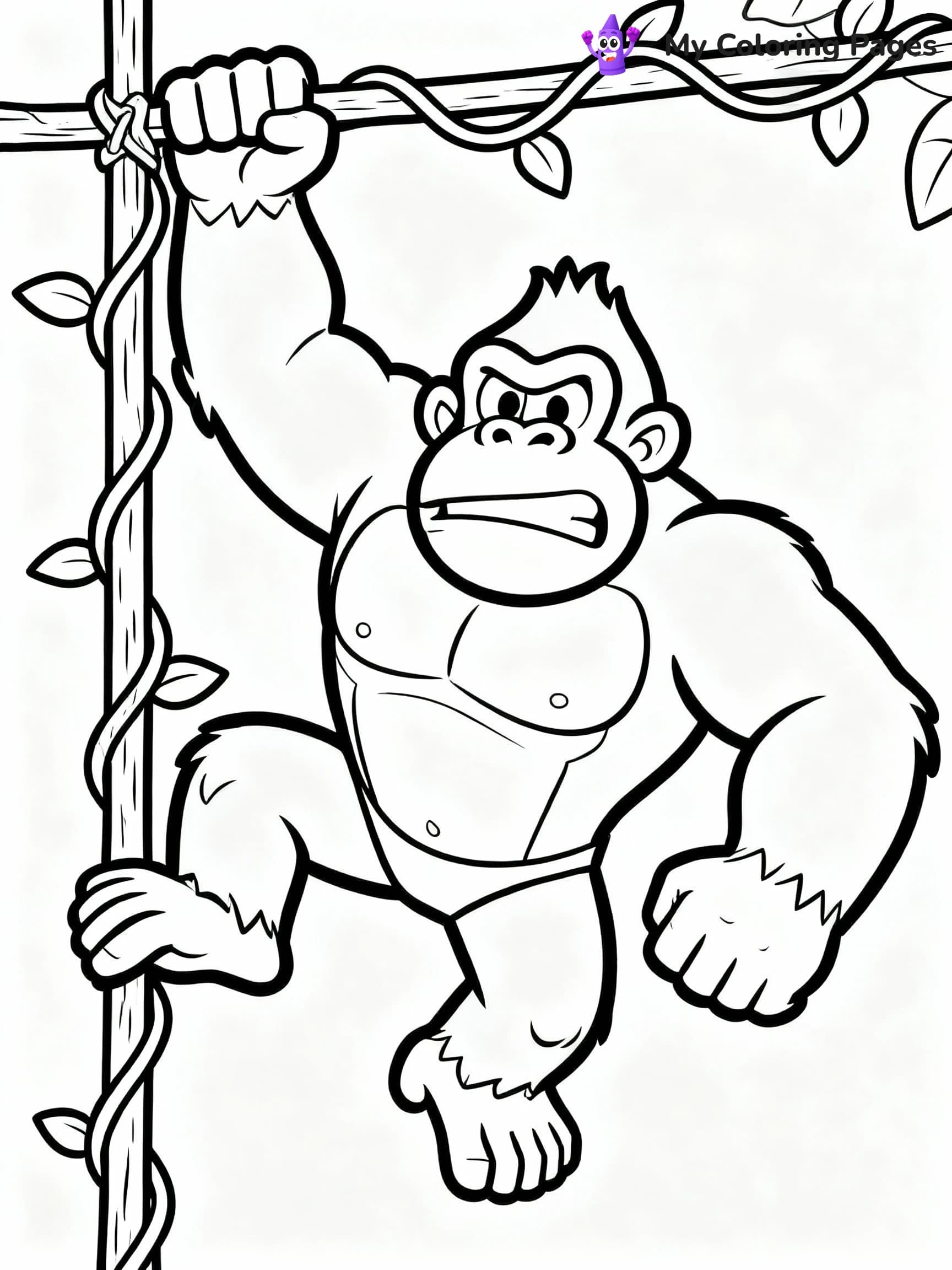 Donkey Kong Coloring Pages - 10