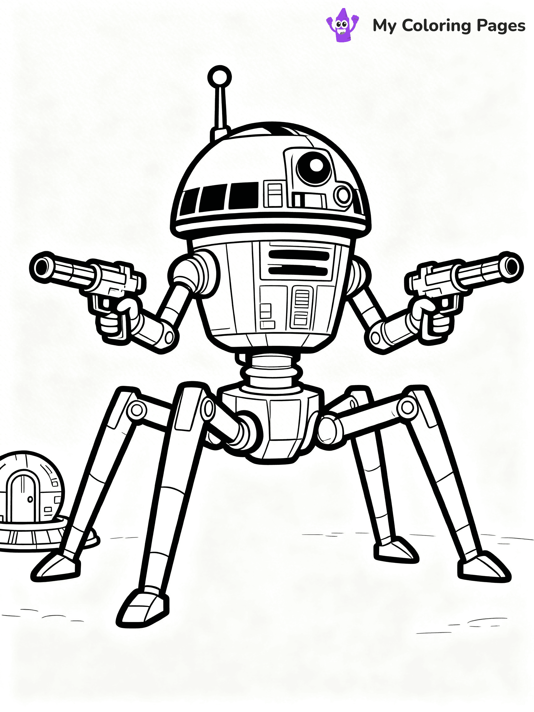 Battle Droid Coloring Pages - 12